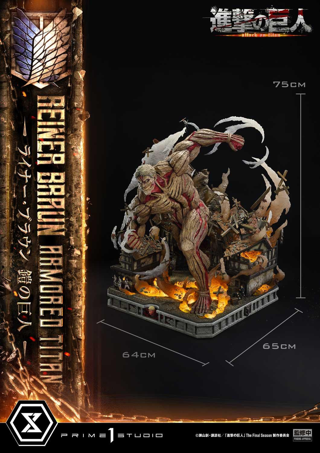 PRE-ORDER Prime 1 Studio - Ultimate Diorama Masterline - Attack on Titan - Reiner Braun: Armored Titan