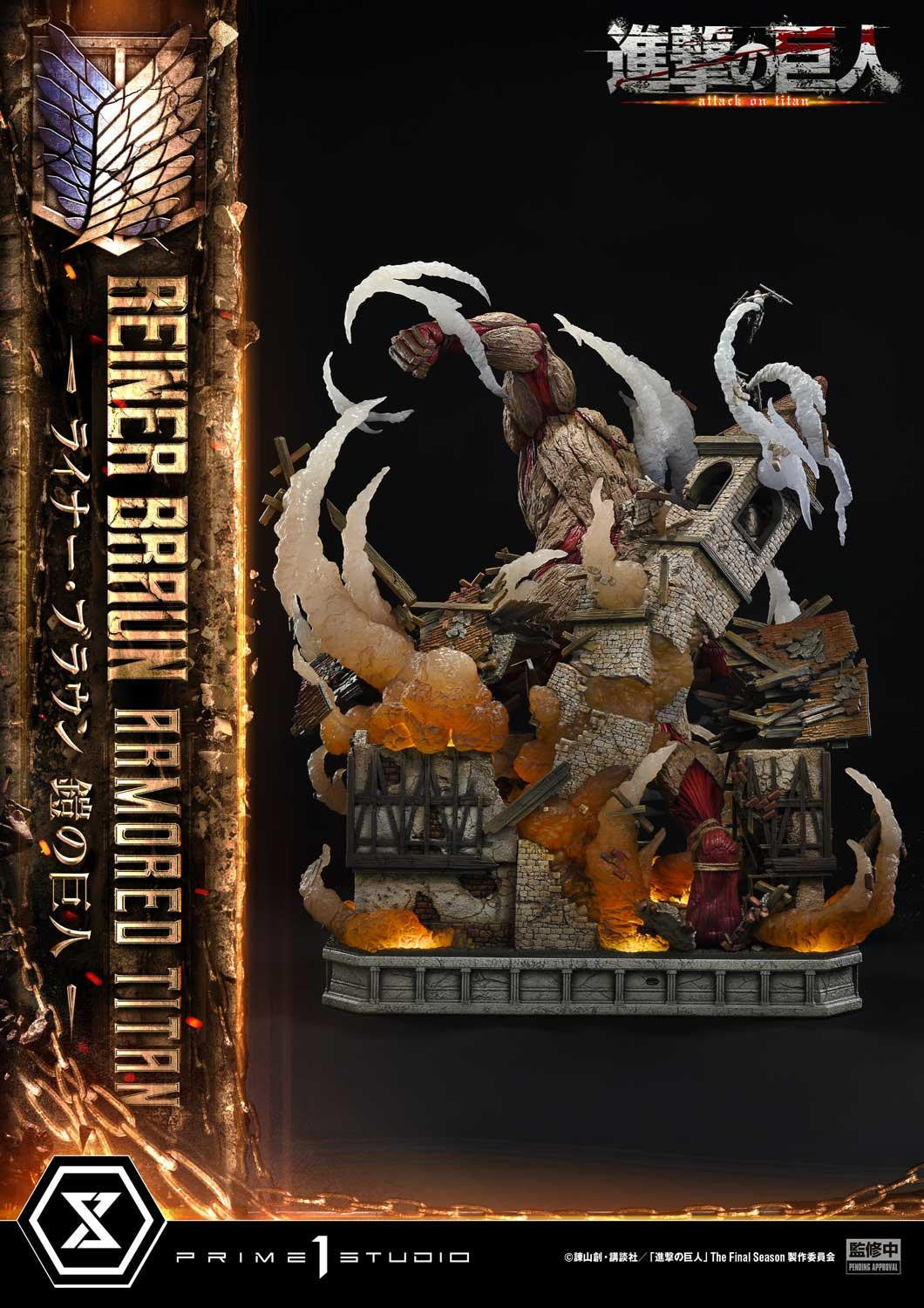 PRE-ORDER Prime 1 Studio - Ultimate Diorama Masterline - Attack on Titan - Reiner Braun: Armored Titan