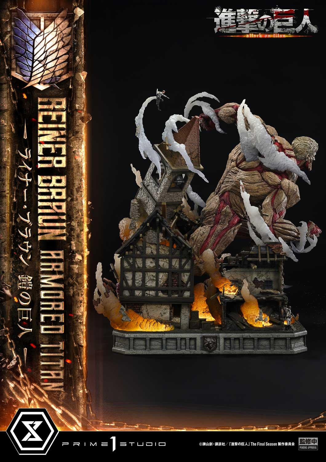 PRE-ORDER Prime 1 Studio - Ultimate Diorama Masterline - Attack on Titan - Reiner Braun: Armored Titan