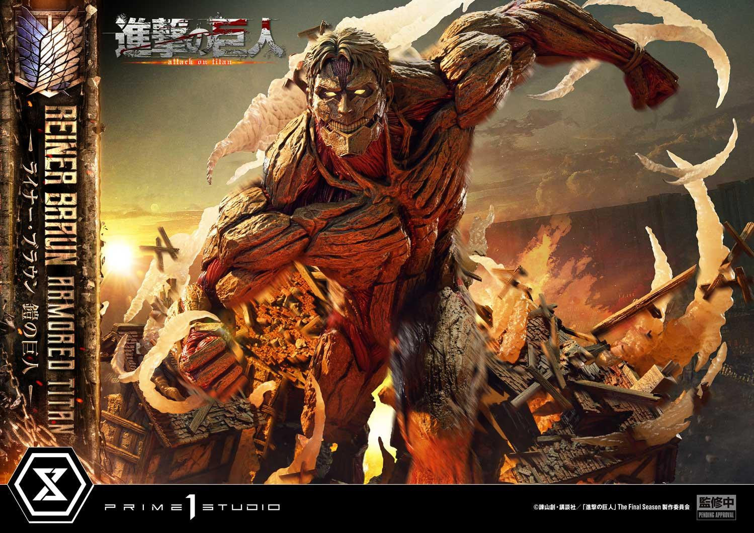 PRE-ORDER Prime 1 Studio - Ultimate Diorama Masterline - Attack on Titan - Reiner Braun: Armored Titan