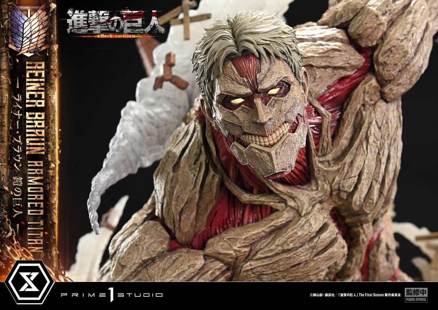 PRE-ORDER Prime 1 Studio - Ultimate Diorama Masterline - Attack on Titan - Reiner Braun: Armored Titan