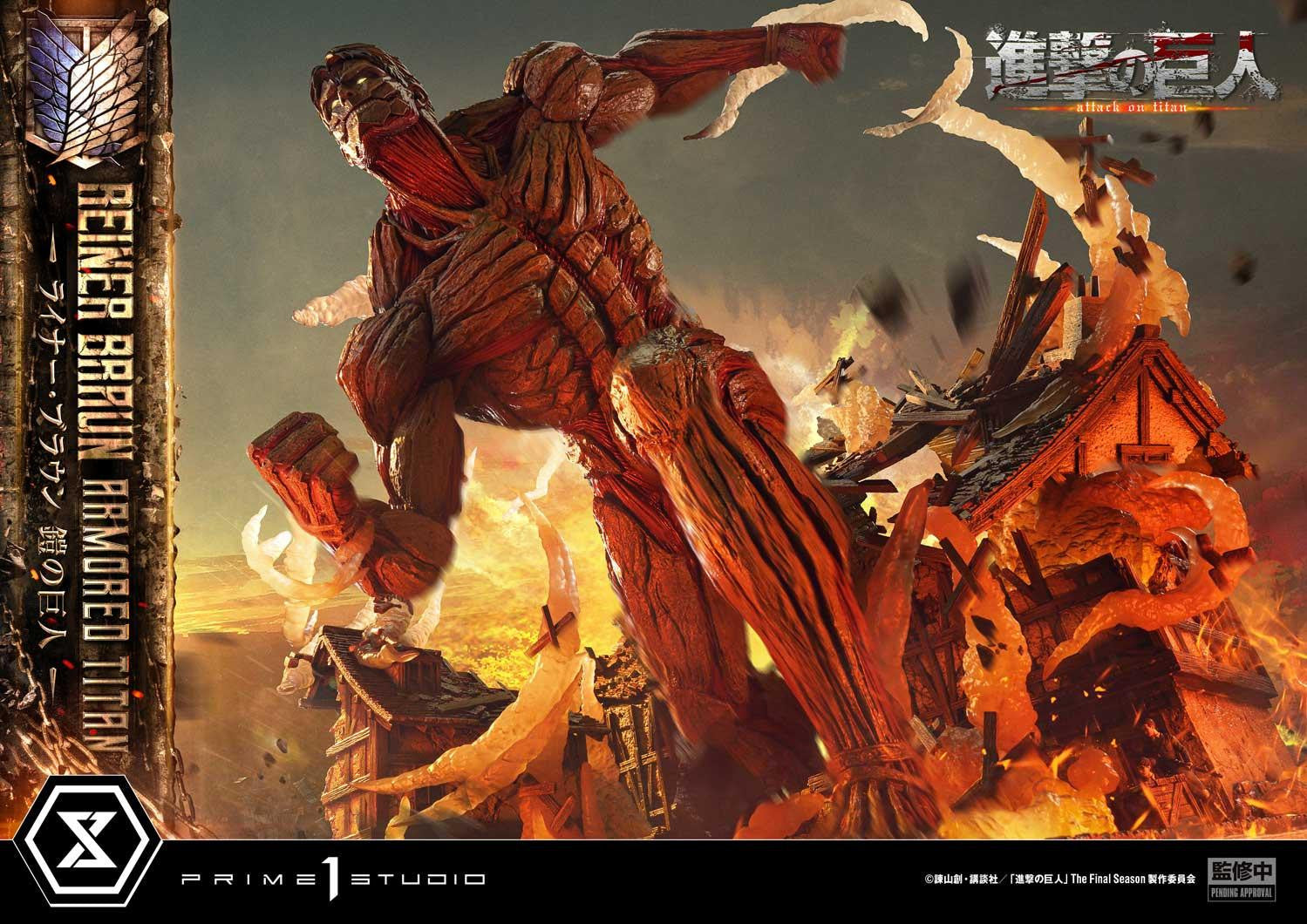 PRE-ORDER Prime 1 Studio - Ultimate Diorama Masterline - Attack on Titan - Reiner Braun: Armored Titan