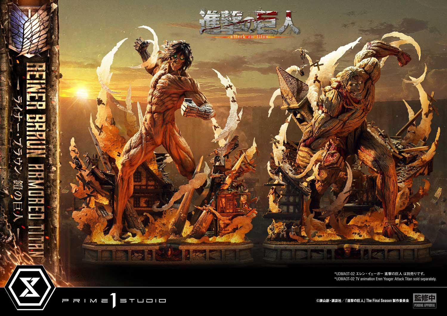 PRE-ORDER Prime 1 Studio - Ultimate Diorama Masterline - Attack on Titan - Reiner Braun: Armored Titan