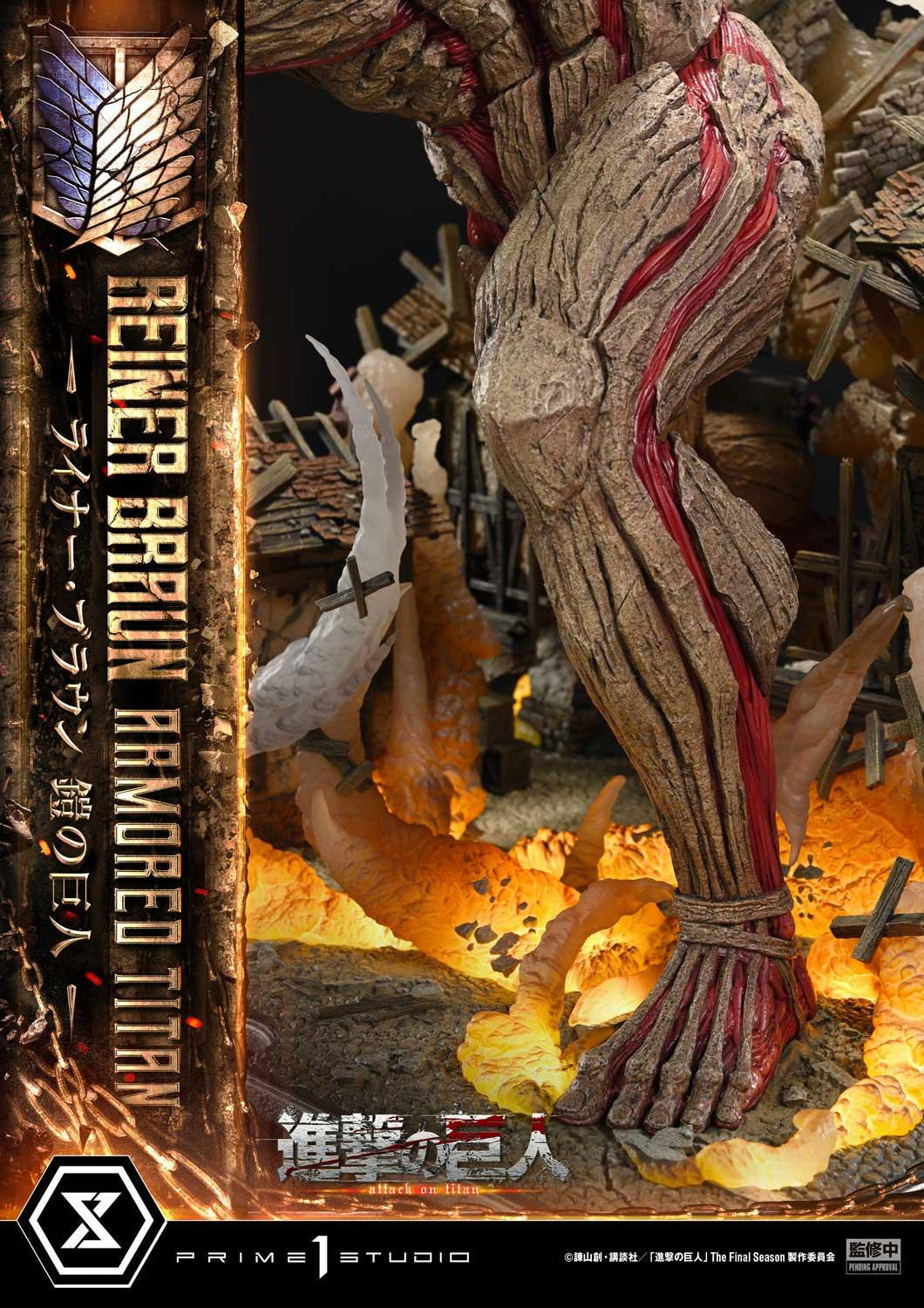 PRE-ORDER Prime 1 Studio - Ultimate Diorama Masterline - Attack on Titan - Reiner Braun: Armored Titan