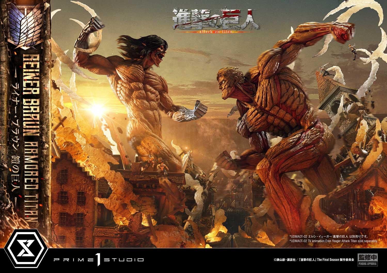 PRE-ORDER Prime 1 Studio - Ultimate Diorama Masterline - Attack on Titan - Reiner Braun: Armored Titan
