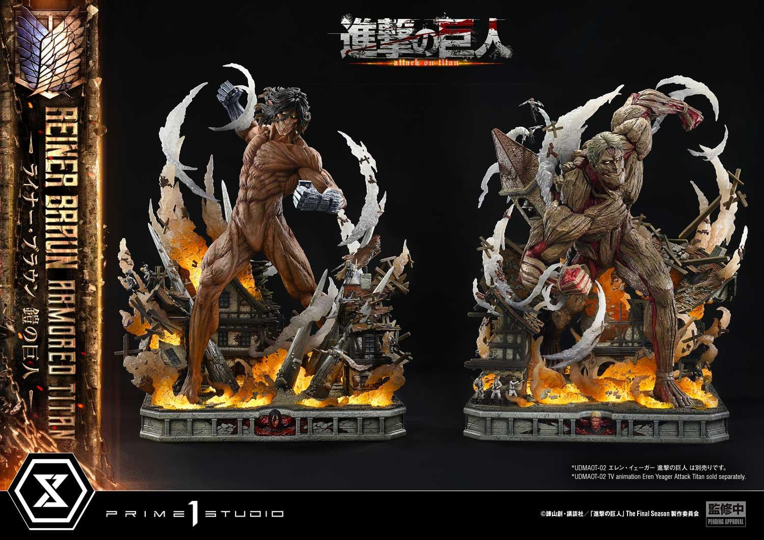 PRE-ORDER Prime 1 Studio - Ultimate Diorama Masterline - Attack on Titan - Reiner Braun: Armored Titan