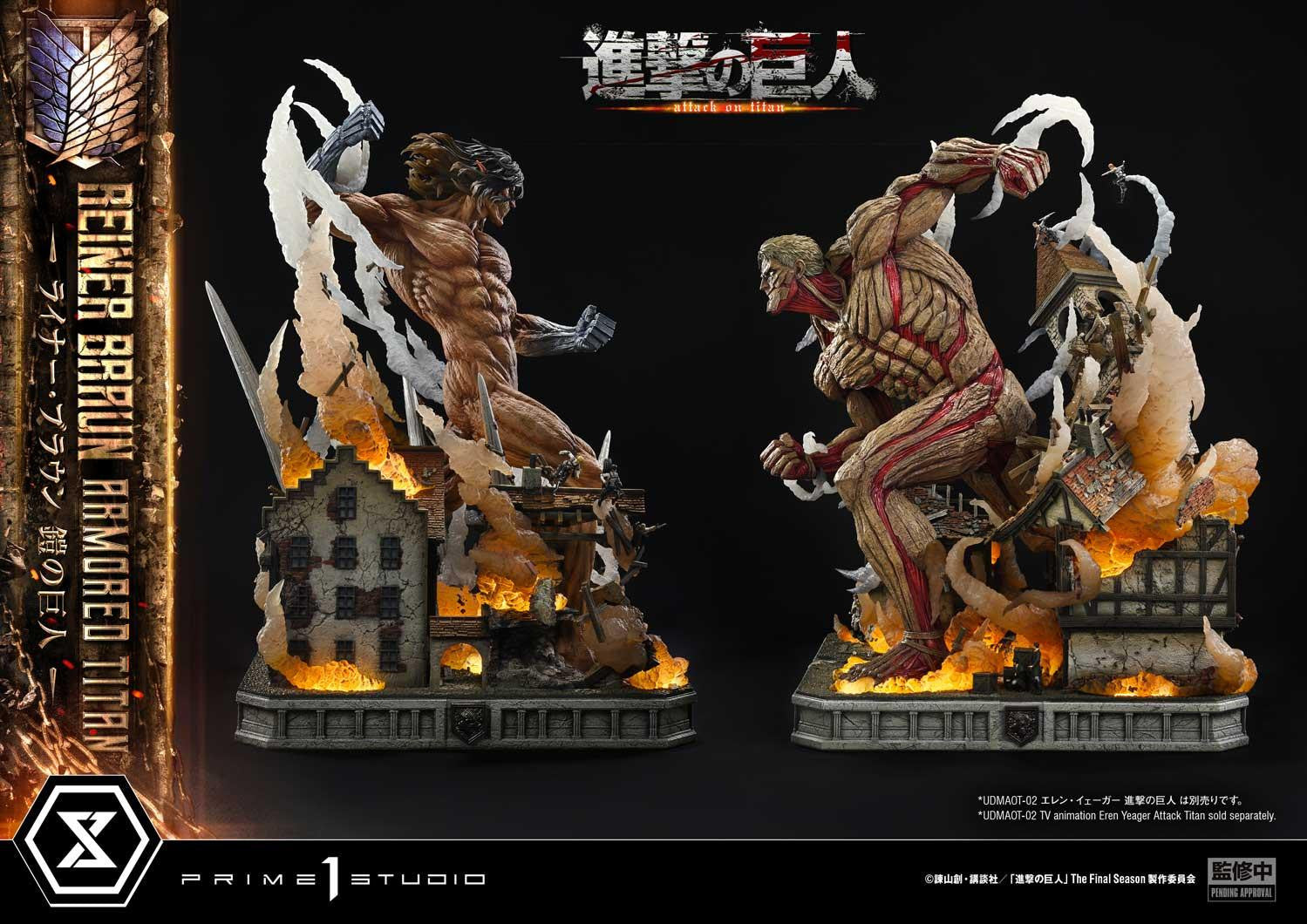 PRE-ORDER Prime 1 Studio - Ultimate Diorama Masterline - Attack on Titan - Reiner Braun: Armored Titan