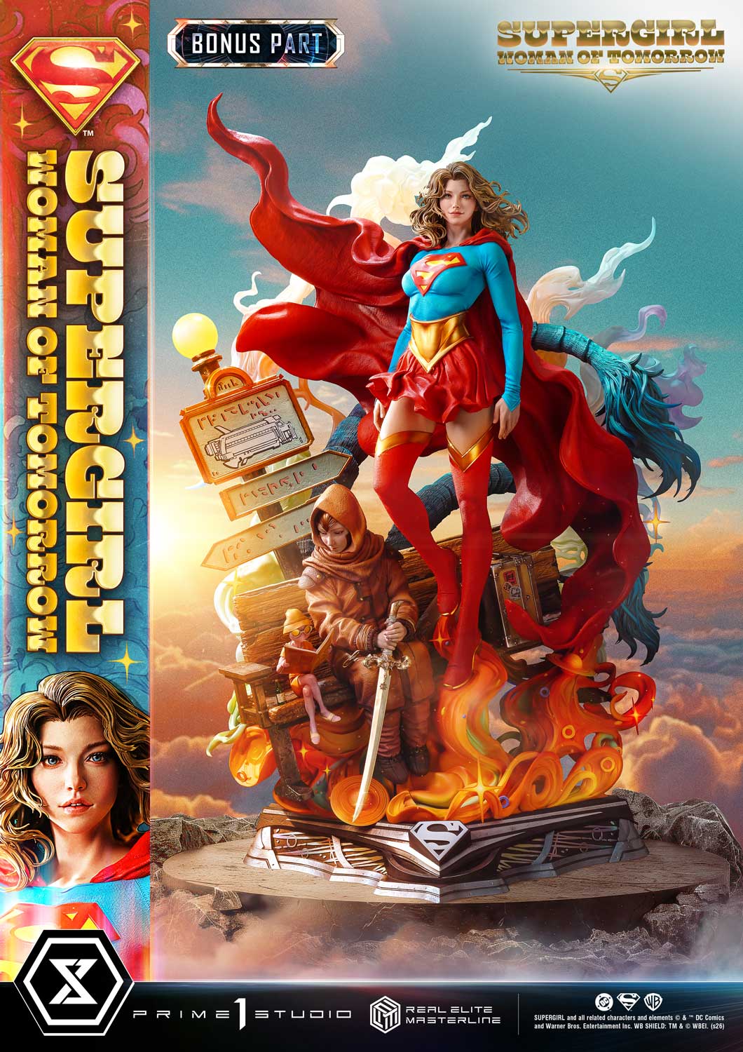 PRE-ORDER Prime 1 Studio - Real Elite Masterline - Supergirl: Woman of Tomorrow - Supergirl: Bonus Version 1/4