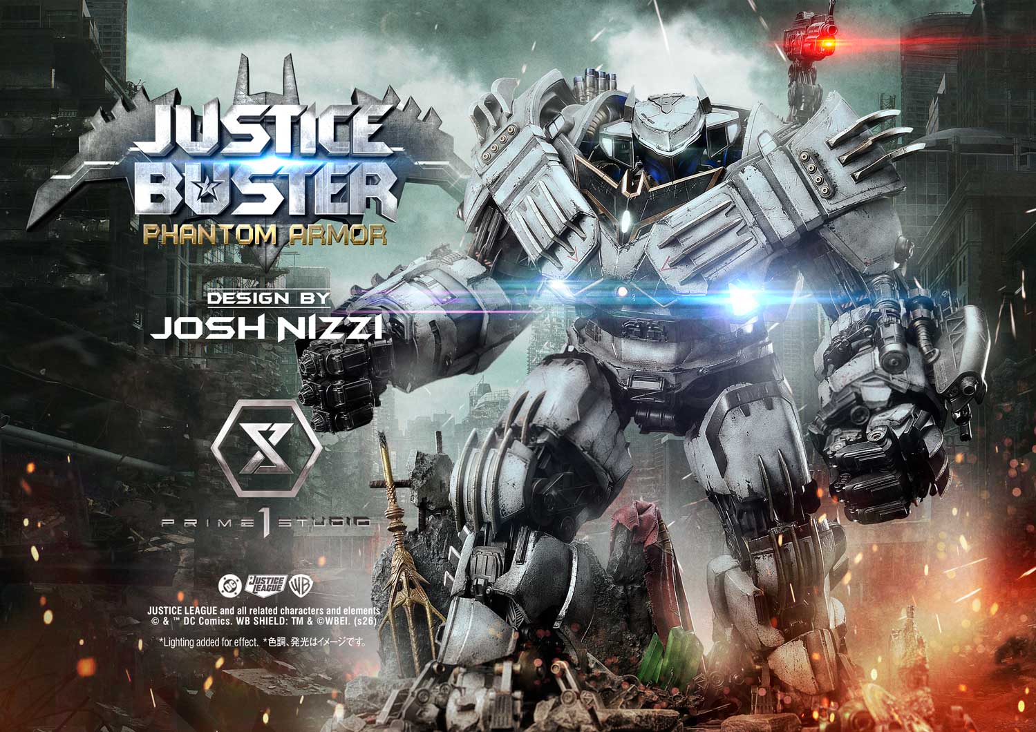 PRE-ORDER Prime 1 Studio - Ultimate Museum Masterline - Justice League (Comics) - Justice Buster: Phantom Armor (Design By Josh Nizzi)