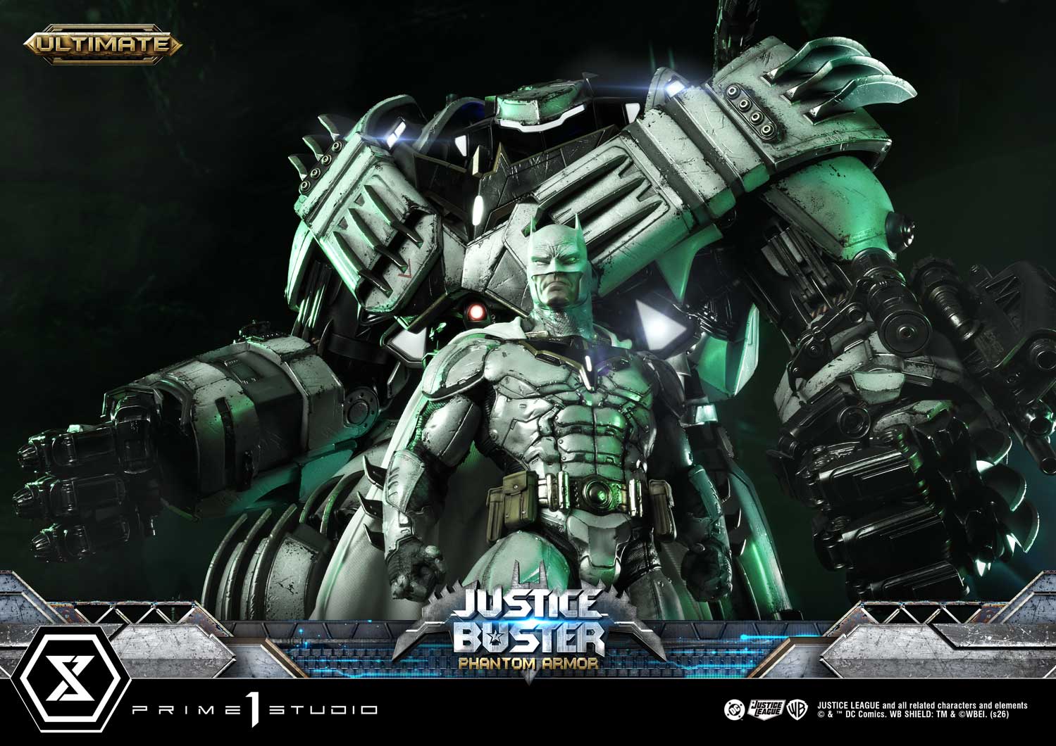 PRE-ORDER Prime 1 Studio - Ultimate Museum Masterline - Justice League (Comics) - Justice Buster: Phantom Armor (Design By Josh Nizzi) Ultimate Version