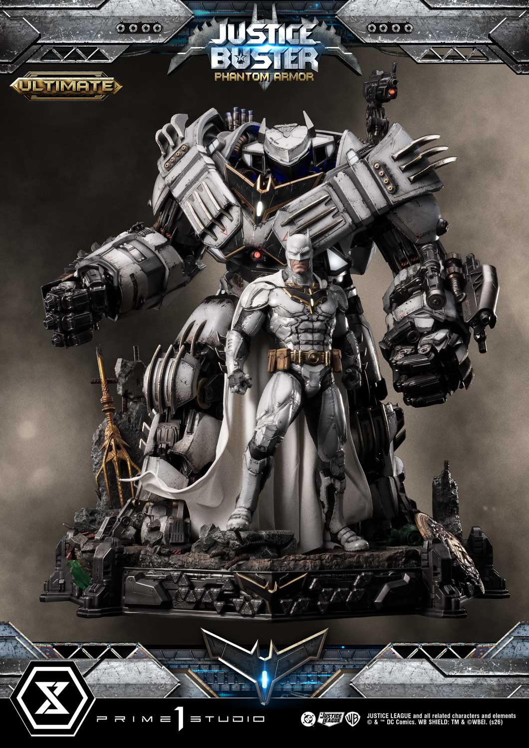 PRE-ORDER Prime 1 Studio - Ultimate Museum Masterline - Justice League (Comics) - Justice Buster: Phantom Armor (Design By Josh Nizzi) Ultimate Version