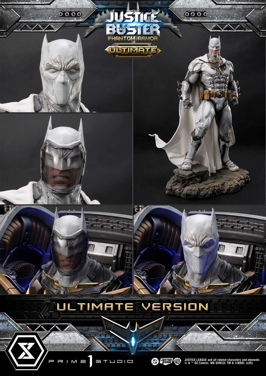 PRE-ORDER Prime 1 Studio - Ultimate Museum Masterline - Justice League (Comics) - Justice Buster: Phantom Armor (Design By Josh Nizzi) Ultimate Version