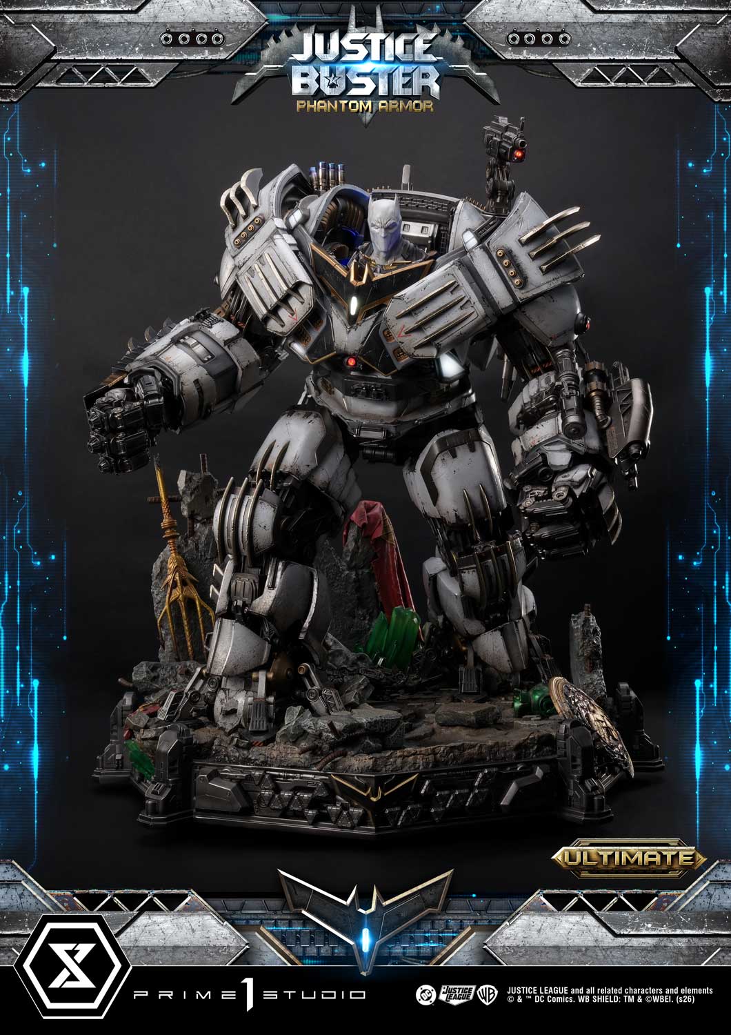 PRE-ORDER Prime 1 Studio - Ultimate Museum Masterline - Justice League (Comics) - Justice Buster: Phantom Armor (Design By Josh Nizzi) Ultimate Version