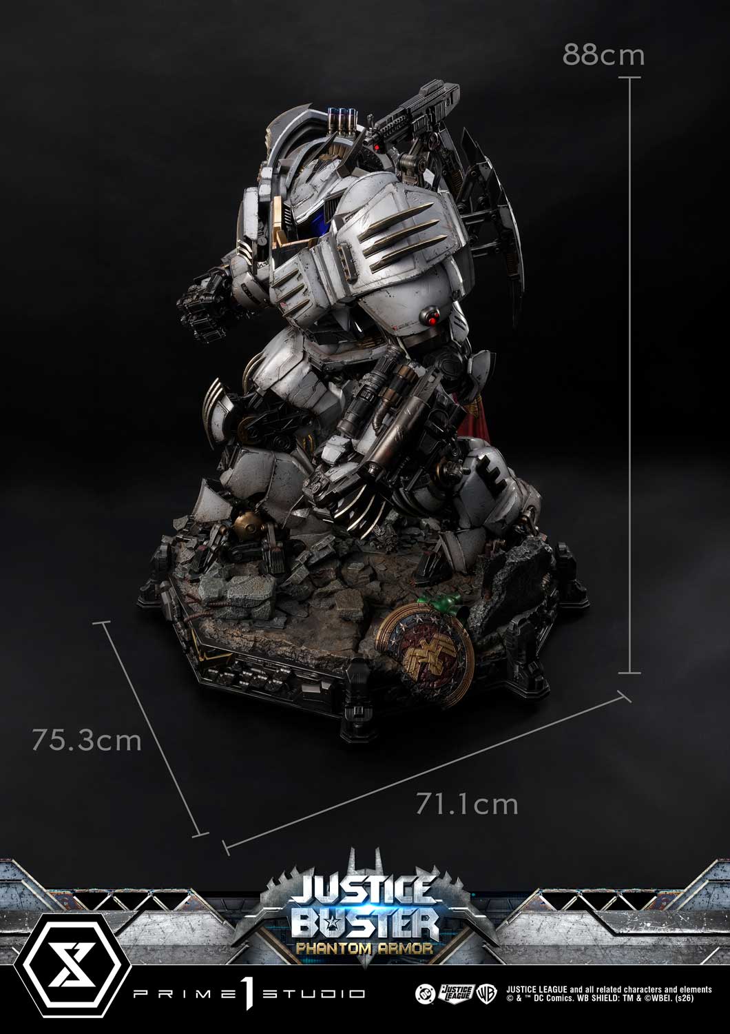 PRE-ORDER Prime 1 Studio - Ultimate Museum Masterline - Justice League (Comics) - Justice Buster: Phantom Armor (Design By Josh Nizzi) Ultimate Version