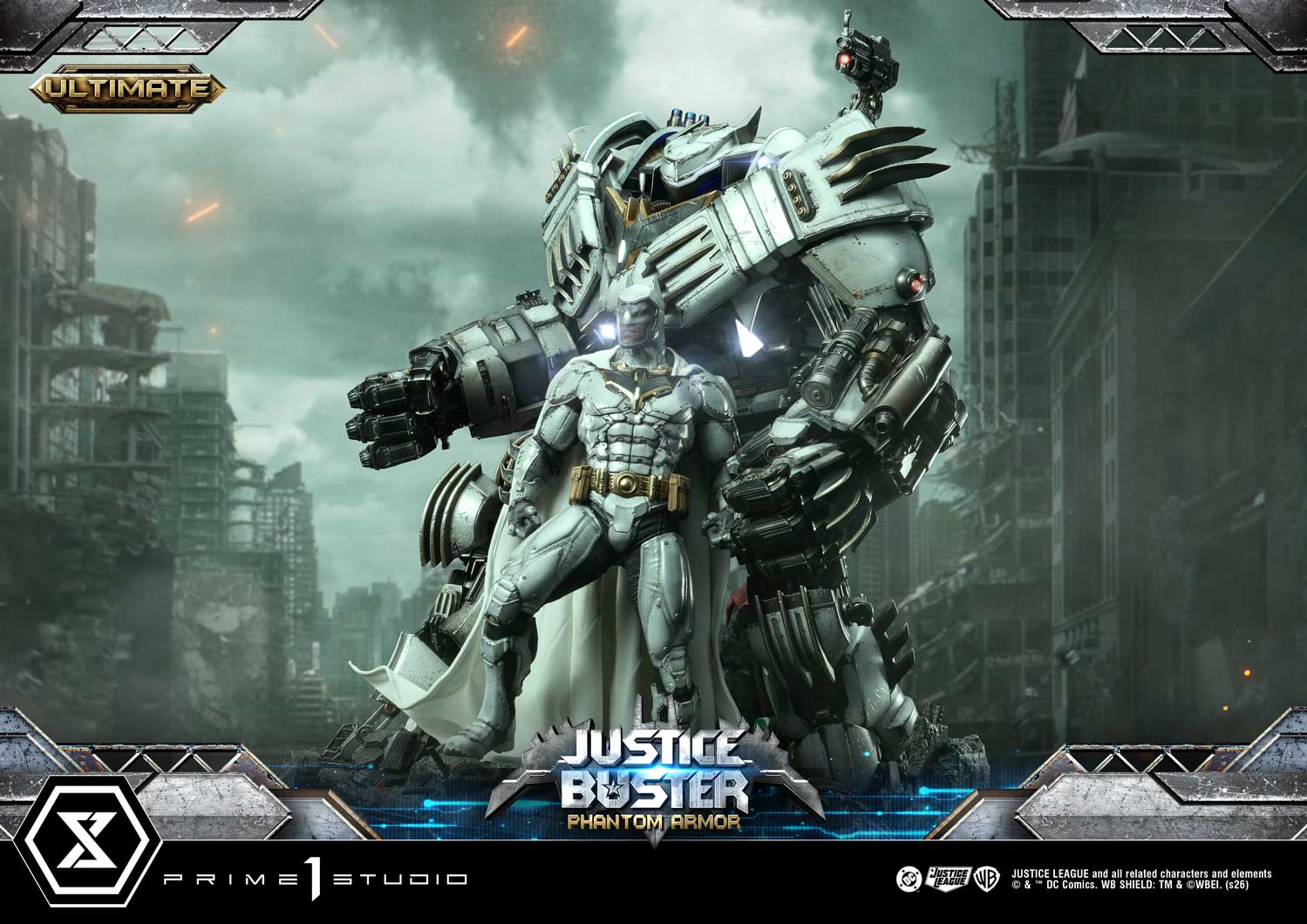 PRE-ORDER Prime 1 Studio - Ultimate Museum Masterline - Justice League (Comics) - Justice Buster: Phantom Armor (Design By Josh Nizzi) Ultimate Version