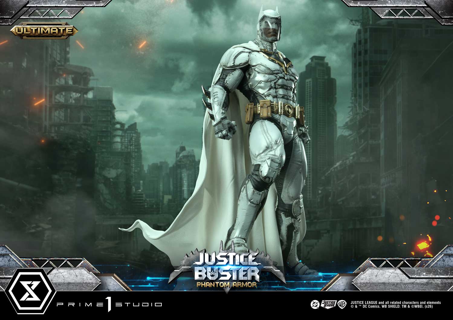 PRE-ORDER Prime 1 Studio - Ultimate Museum Masterline - Justice League (Comics) - Justice Buster: Phantom Armor (Design By Josh Nizzi) Ultimate Version