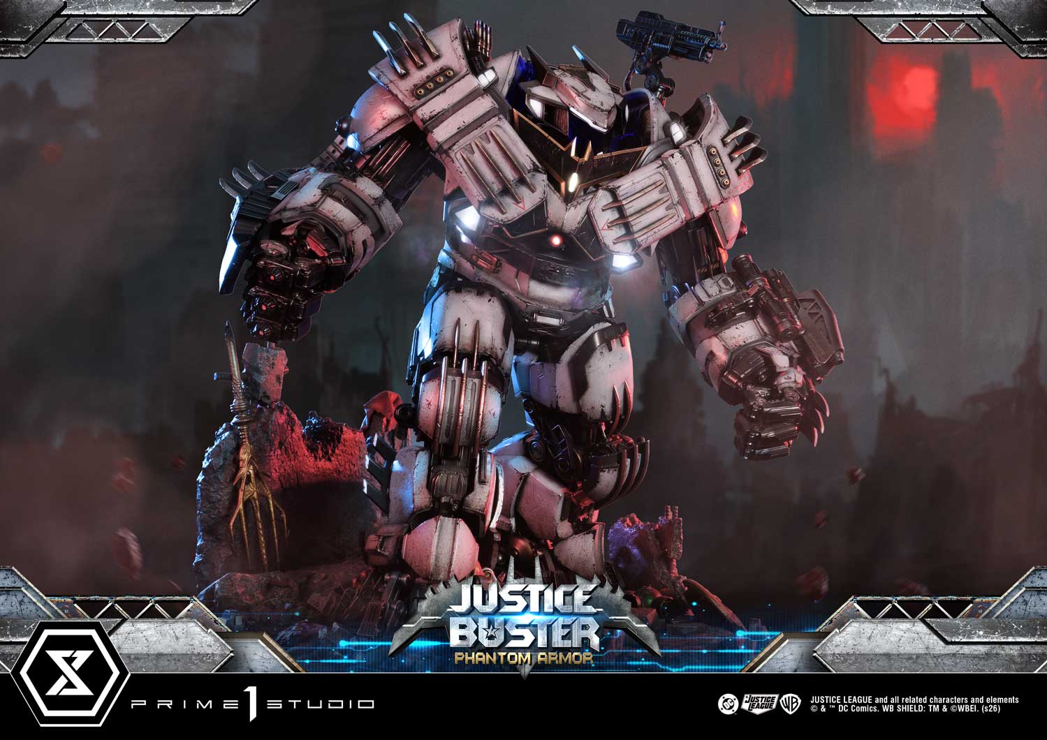 PRE-ORDER Prime 1 Studio - Ultimate Museum Masterline - Justice League (Comics) - Justice Buster: Phantom Armor (Design By Josh Nizzi) Ultimate Version