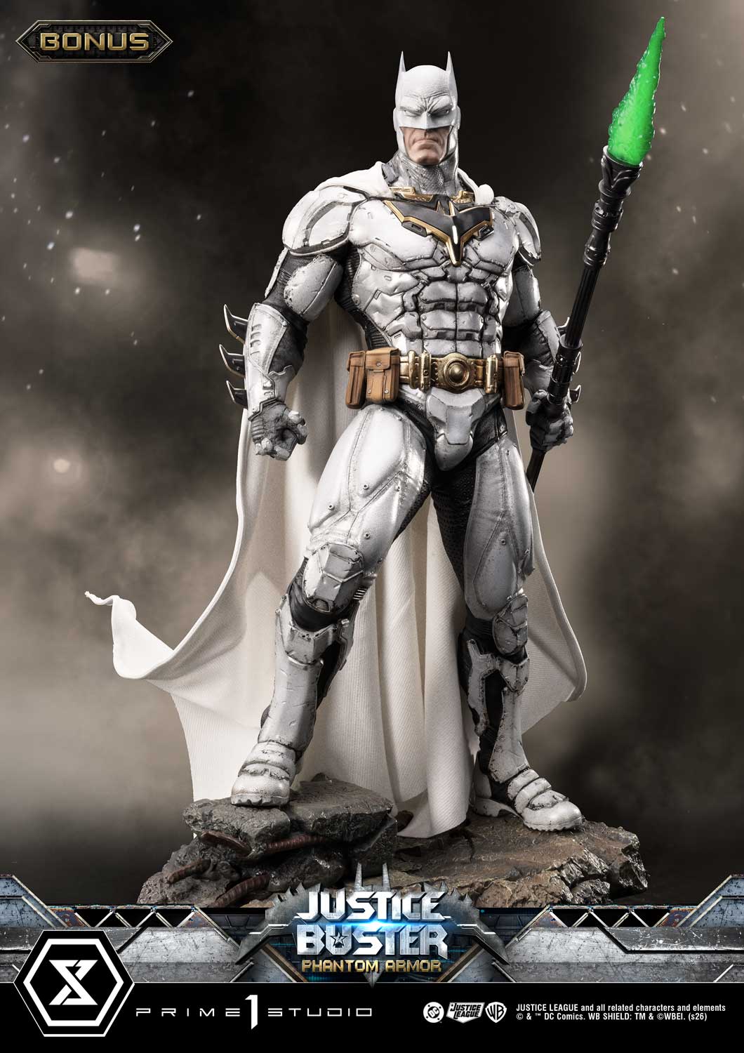 PRE-ORDER Prime 1 Studio - Ultimate Museum Masterline - Justice League (Comics) - Justice Buster: Phantom Armor (Design By Josh Nizzi) Ultimate Bonus Version