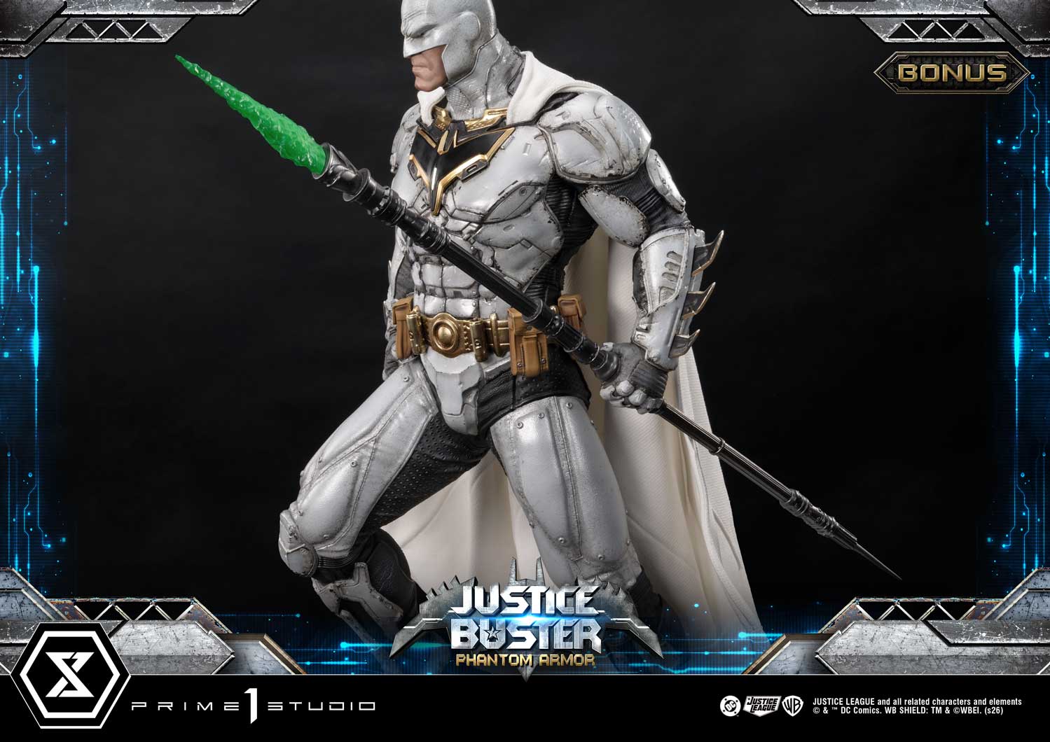 PRE-ORDER Prime 1 Studio - Ultimate Museum Masterline - Justice League (Comics) - Justice Buster: Phantom Armor (Design By Josh Nizzi) Ultimate Bonus Version