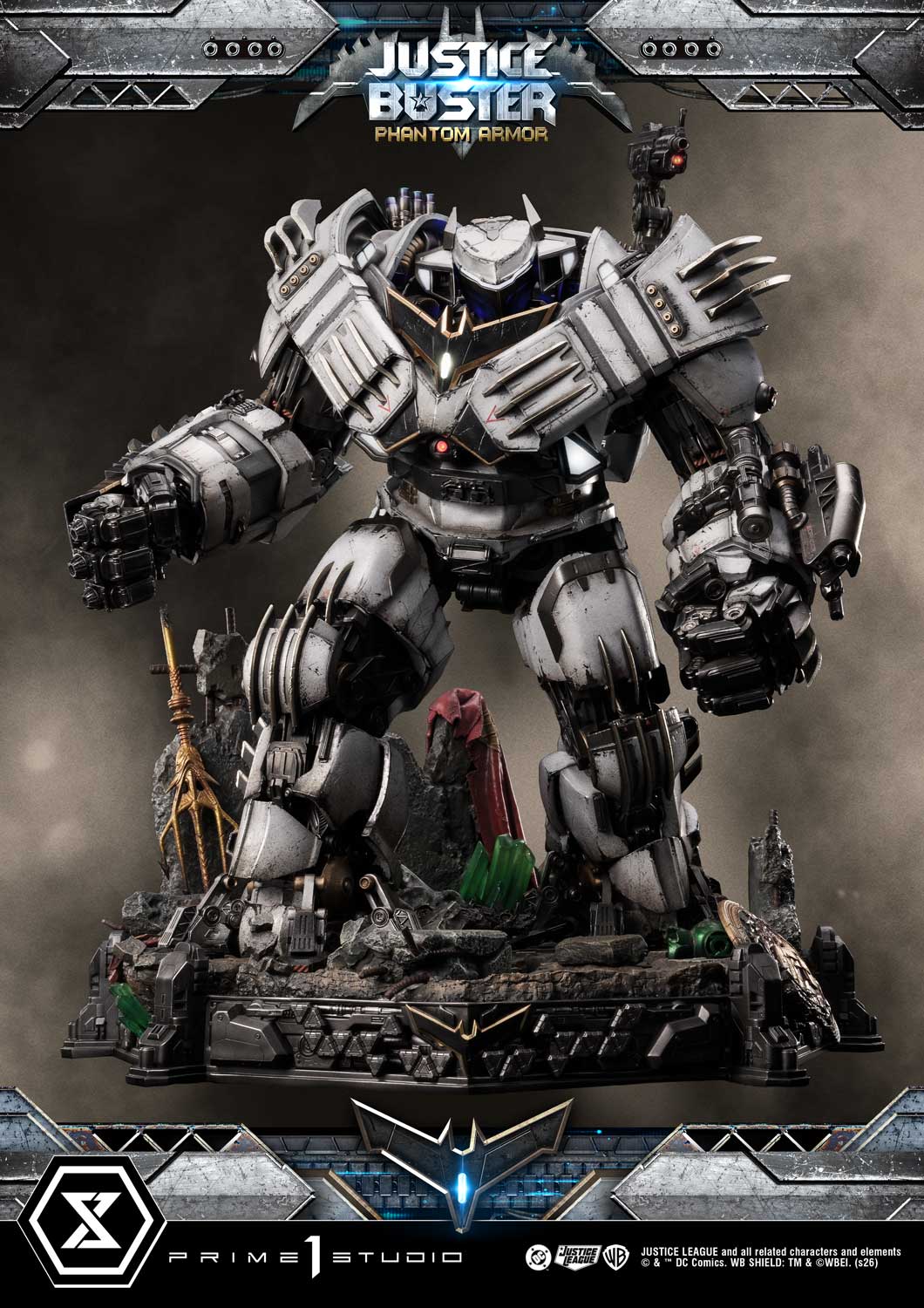 PRE-ORDER Prime 1 Studio - Ultimate Museum Masterline - Justice League (Comics) - Justice Buster: Phantom Armor (Design By Josh Nizzi) Ultimate Bonus Version