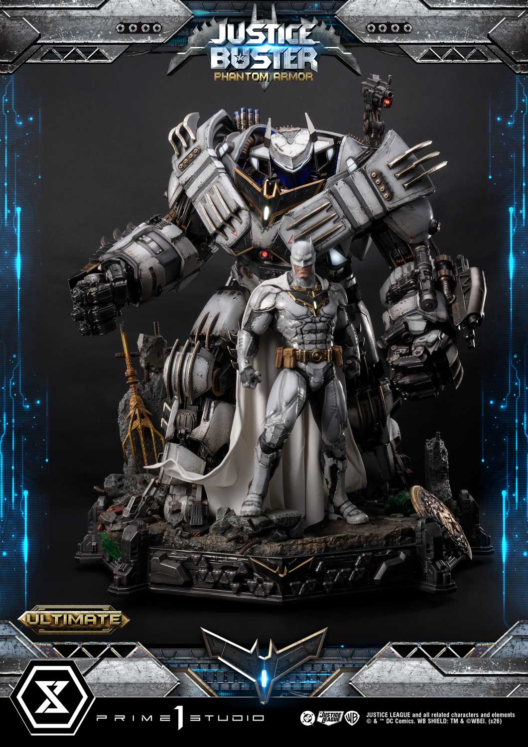 PRE-ORDER Prime 1 Studio - Ultimate Museum Masterline - Justice League (Comics) - Justice Buster: Phantom Armor (Design By Josh Nizzi) Ultimate Bonus Version