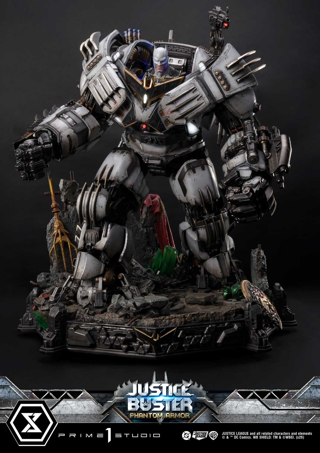 PRE-ORDER Prime 1 Studio - Ultimate Museum Masterline - Justice League (Comics) - Justice Buster: Phantom Armor (Design By Josh Nizzi) Ultimate Bonus Version