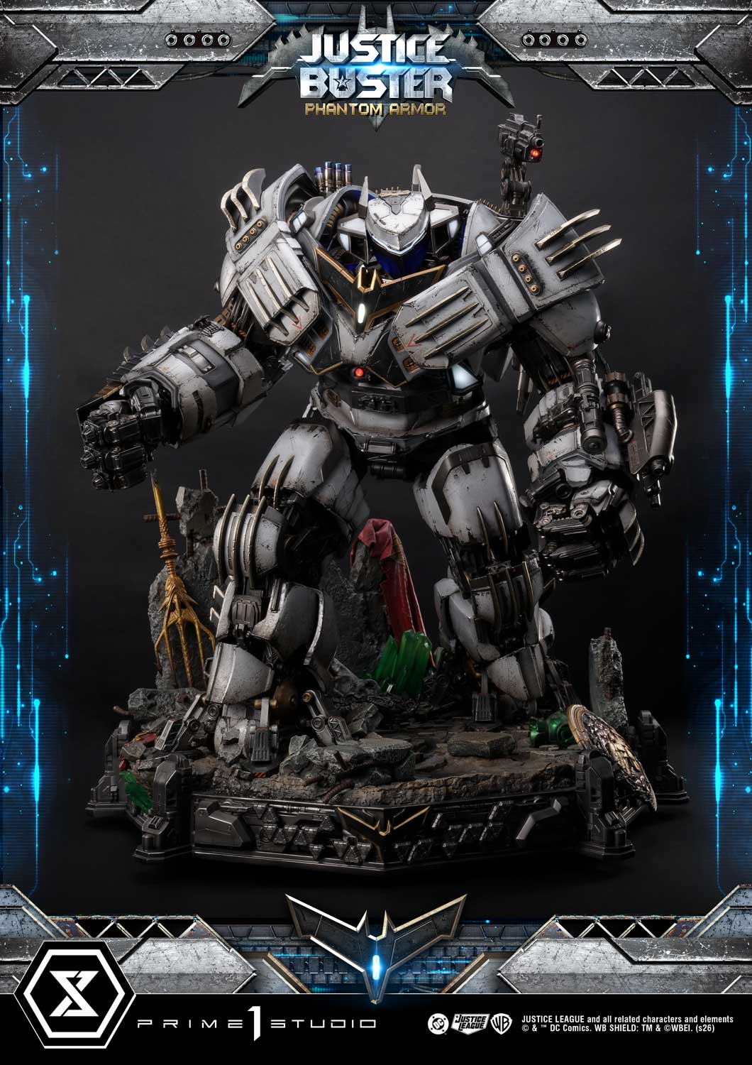 PRE-ORDER Prime 1 Studio - Ultimate Museum Masterline - Justice League (Comics) - Justice Buster: Phantom Armor (Design By Josh Nizzi) Ultimate Bonus Version