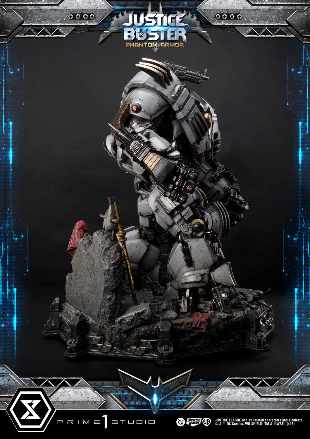 PRE-ORDER Prime 1 Studio - Ultimate Museum Masterline - Justice League (Comics) - Justice Buster: Phantom Armor (Design By Josh Nizzi) Ultimate Bonus Version