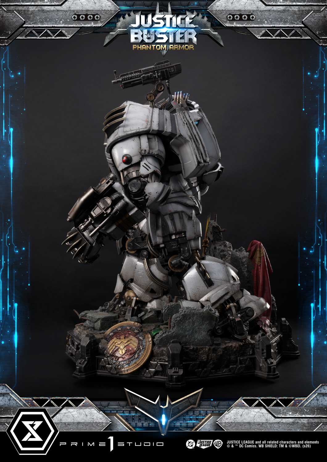 PRE-ORDER Prime 1 Studio - Ultimate Museum Masterline - Justice League (Comics) - Justice Buster: Phantom Armor (Design By Josh Nizzi) Ultimate Bonus Version