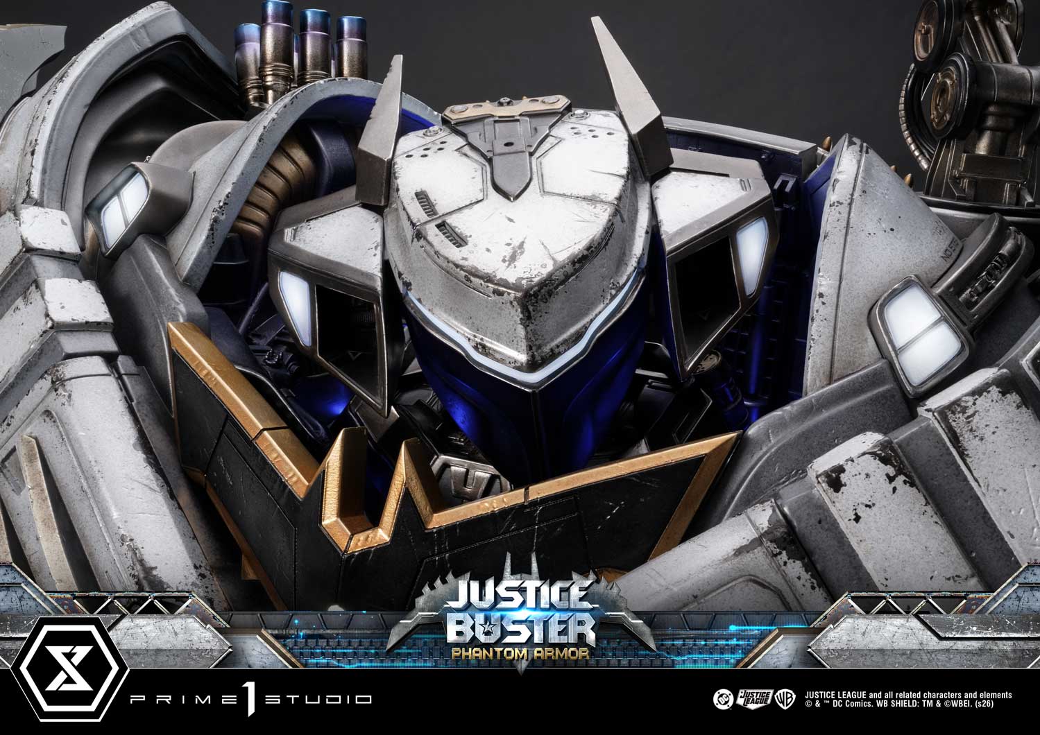 PRE-ORDER Prime 1 Studio - Ultimate Museum Masterline - Justice League (Comics) - Justice Buster: Phantom Armor (Design By Josh Nizzi) Ultimate Bonus Version