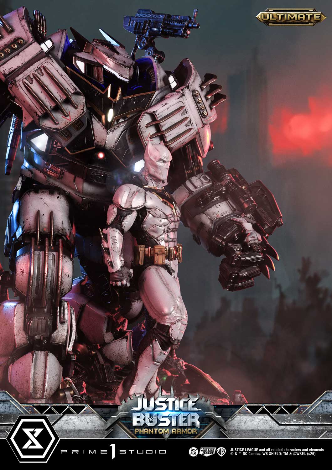 PRE-ORDER Prime 1 Studio - Ultimate Museum Masterline - Justice League (Comics) - Justice Buster: Phantom Armor (Design By Josh Nizzi) Ultimate Bonus Version