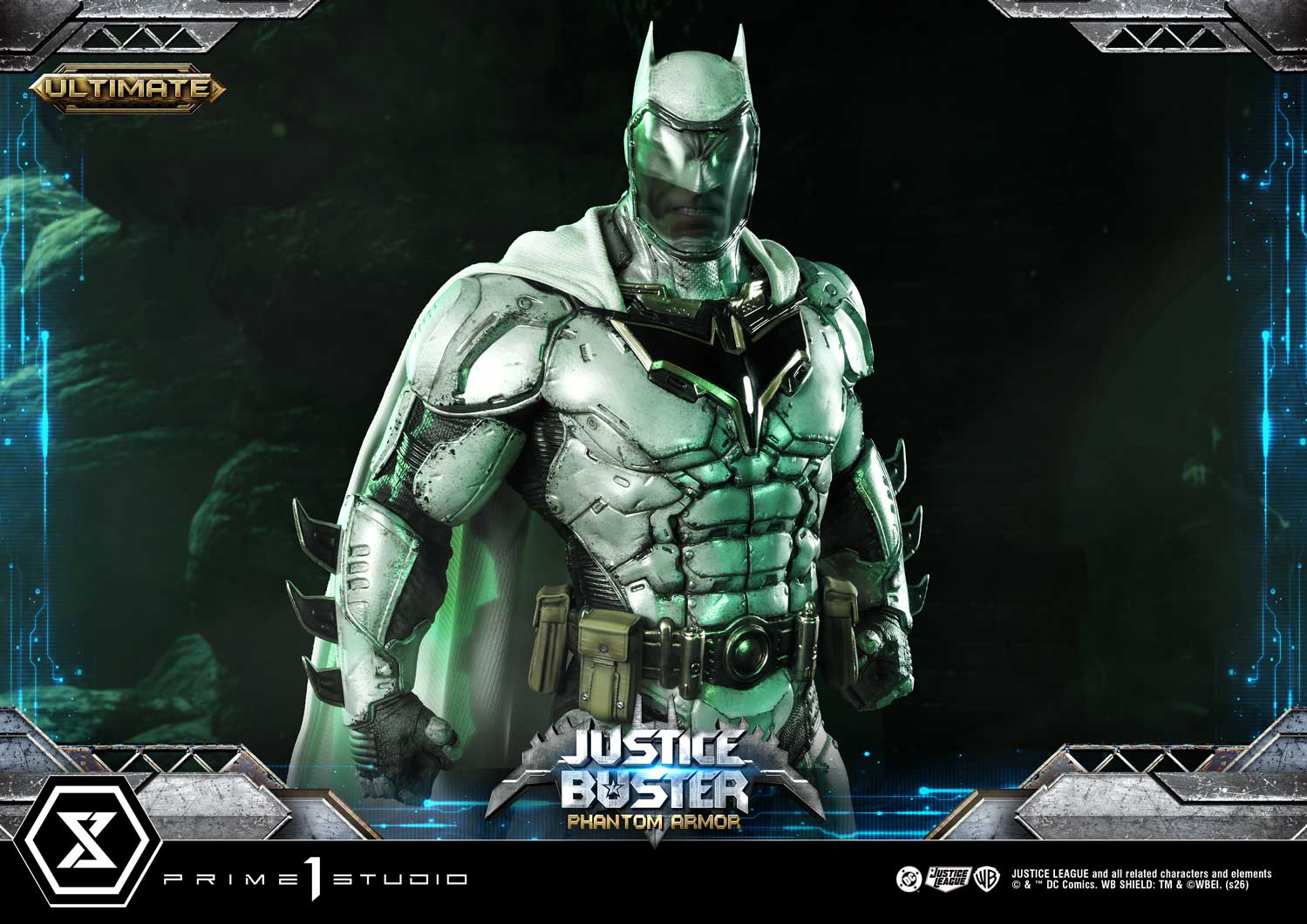 PRE-ORDER Prime 1 Studio - Ultimate Museum Masterline - Justice League (Comics) - Justice Buster: Phantom Armor (Design By Josh Nizzi) Ultimate Bonus Version