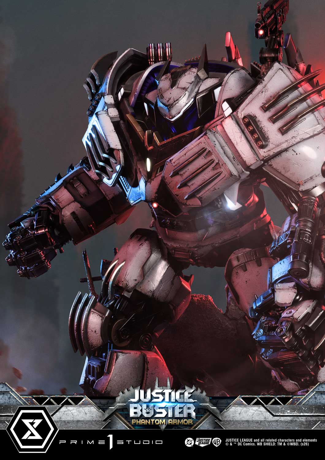 PRE-ORDER Prime 1 Studio - Ultimate Museum Masterline - Justice League (Comics) - Justice Buster: Phantom Armor (Design By Josh Nizzi) Ultimate Bonus Version