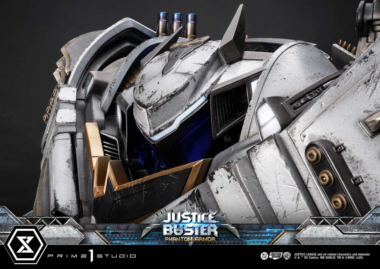 PRE-ORDER Prime 1 Studio - Ultimate Museum Masterline - Justice League (Comics) - Justice Buster: Phantom Armor (Design By Josh Nizzi) Ultimate Bonus Version
