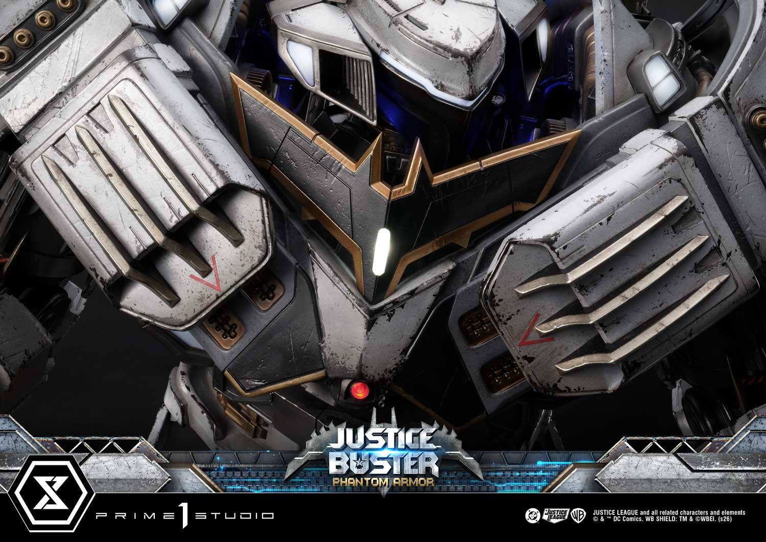 PRE-ORDER Prime 1 Studio - Ultimate Museum Masterline - Justice League (Comics) - Justice Buster: Phantom Armor (Design By Josh Nizzi) Ultimate Bonus Version