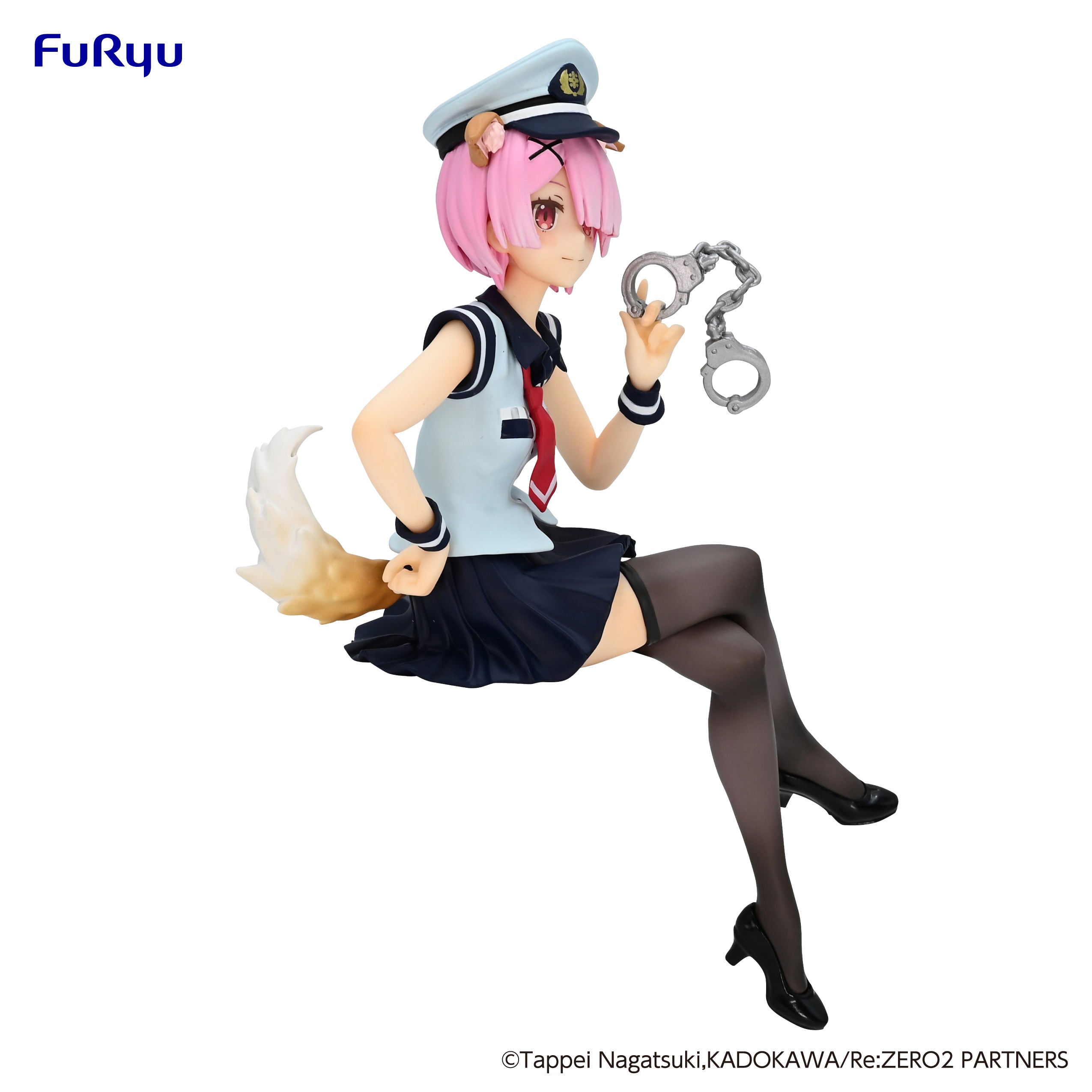 PRE-ORDER FuRyu - Re:ZERO -Starting Life in Another World- Noodle Stopper Figure - Ram: Police Officer Cap with Dog Ears