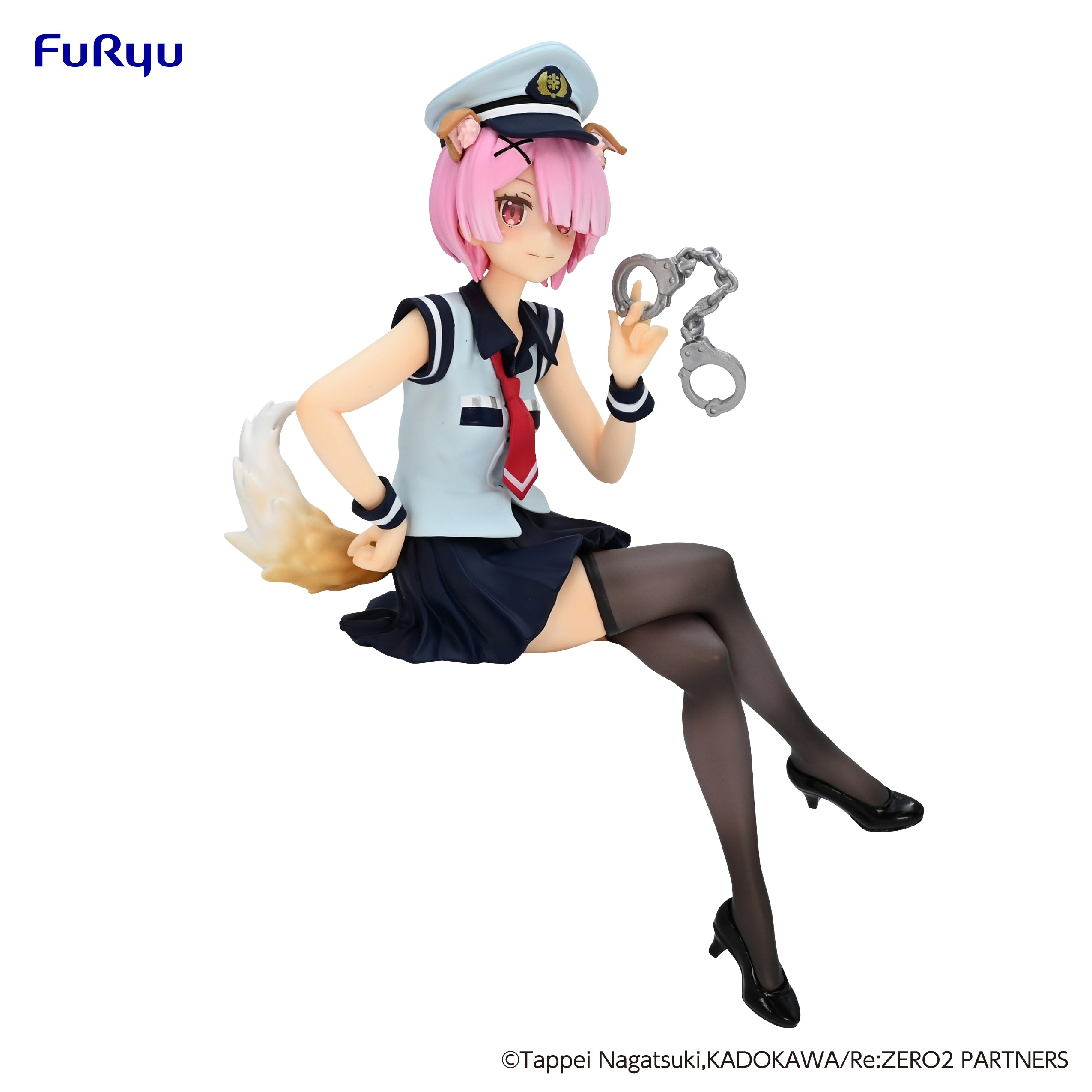 PRE-ORDER FuRyu - Re:ZERO -Starting Life in Another World- Noodle Stopper Figure - Ram: Police Officer Cap with Dog Ears