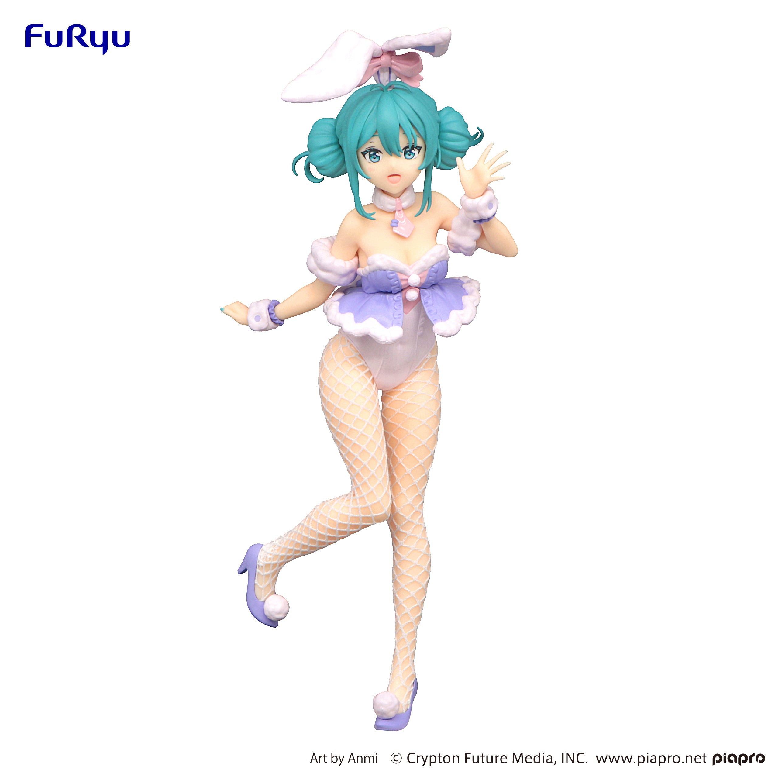 IN-STOCK FuRyu - Vocaloid BiCute Bunnies Figure - Hatsune Miku: White Rabbit Purple Color Ver.