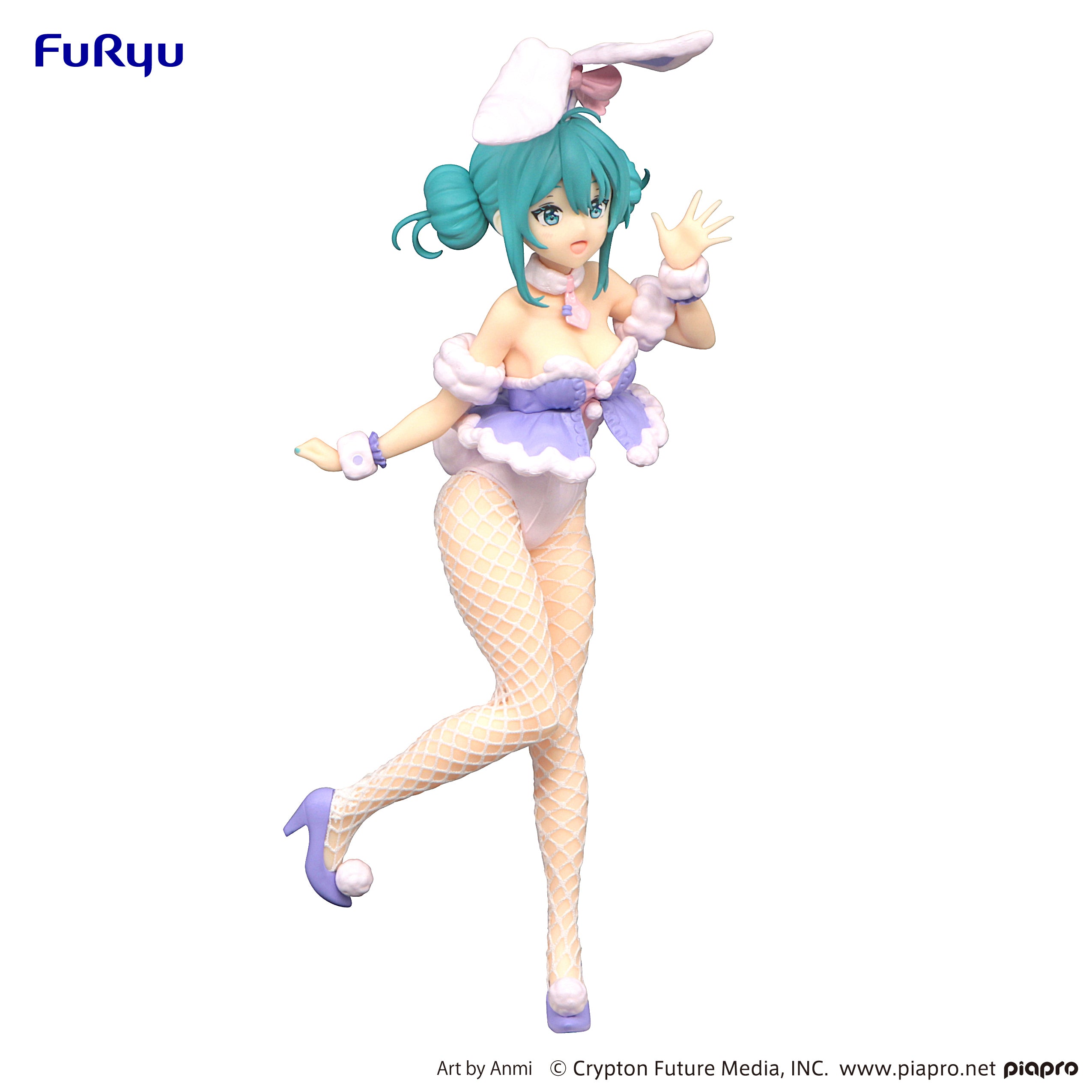 IN-STOCK FuRyu - Vocaloid BiCute Bunnies Figure - Hatsune Miku: White Rabbit Purple Color Ver.