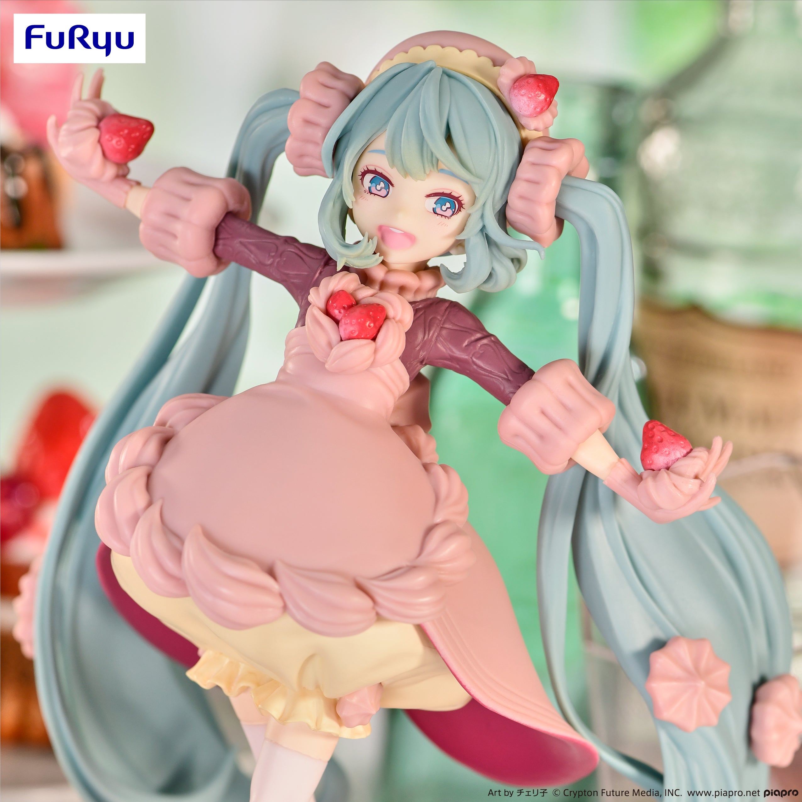 IN-STOCK FuRyu - Vocaloid Sweet Sweets Series Figure - Hatsune Miku Strawberry Chocolate Shortcake [January 2024 Release]