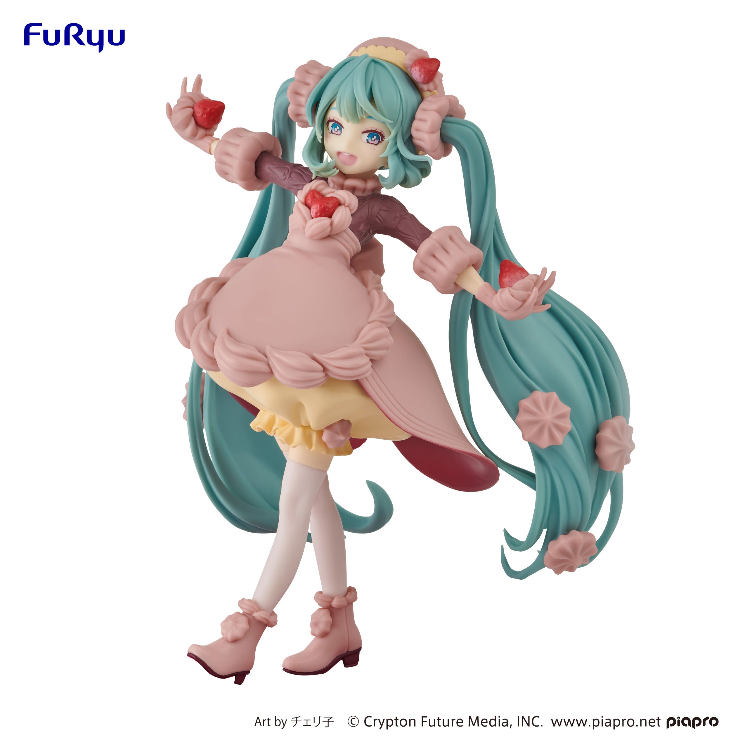 IN-STOCK FuRyu - Vocaloid Sweet Sweets Series Figure - Hatsune Miku Strawberry Chocolate Shortcake [January 2024 Release]