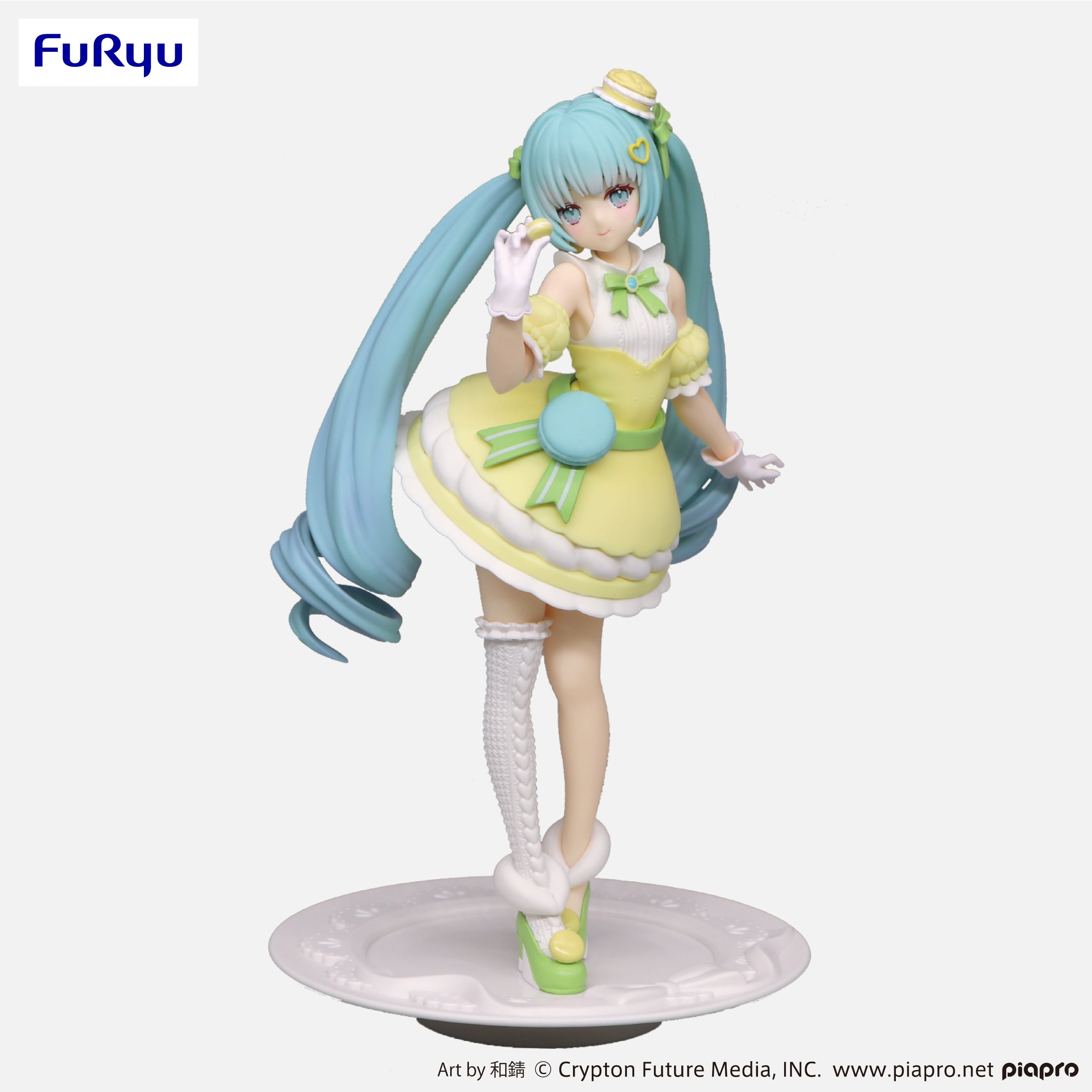 IN-STOCK FuRyu - Vocaloid Exceed Creative Figure - SweetSweets Series - Hatsune Miku: Macaroon Citron Color Ver.