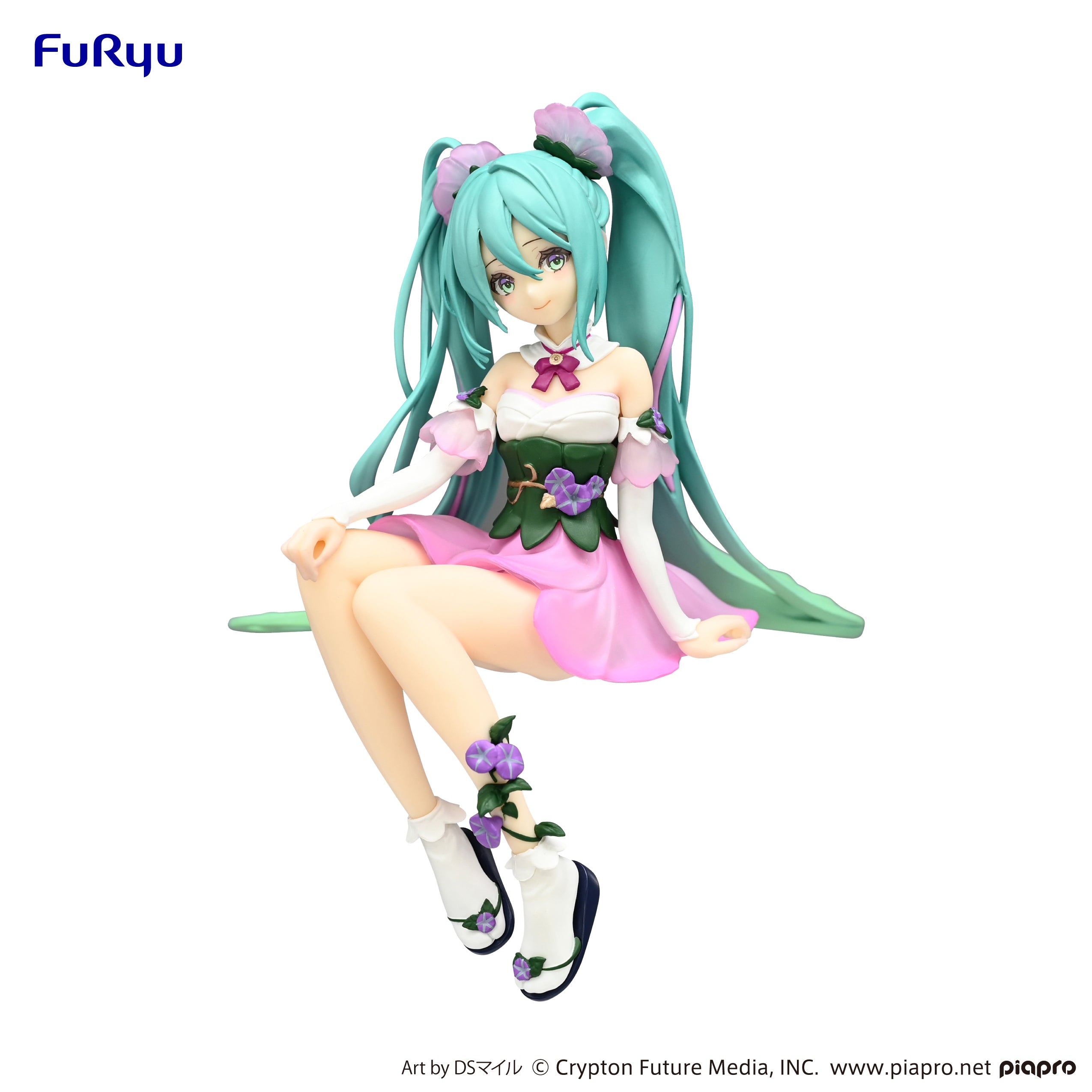 IN-STOCK FuRyu - Vocaloid Noodle Stopper Figure - Hatsune Miku: Flower Fairy Morning Glory Pink Color Ver.