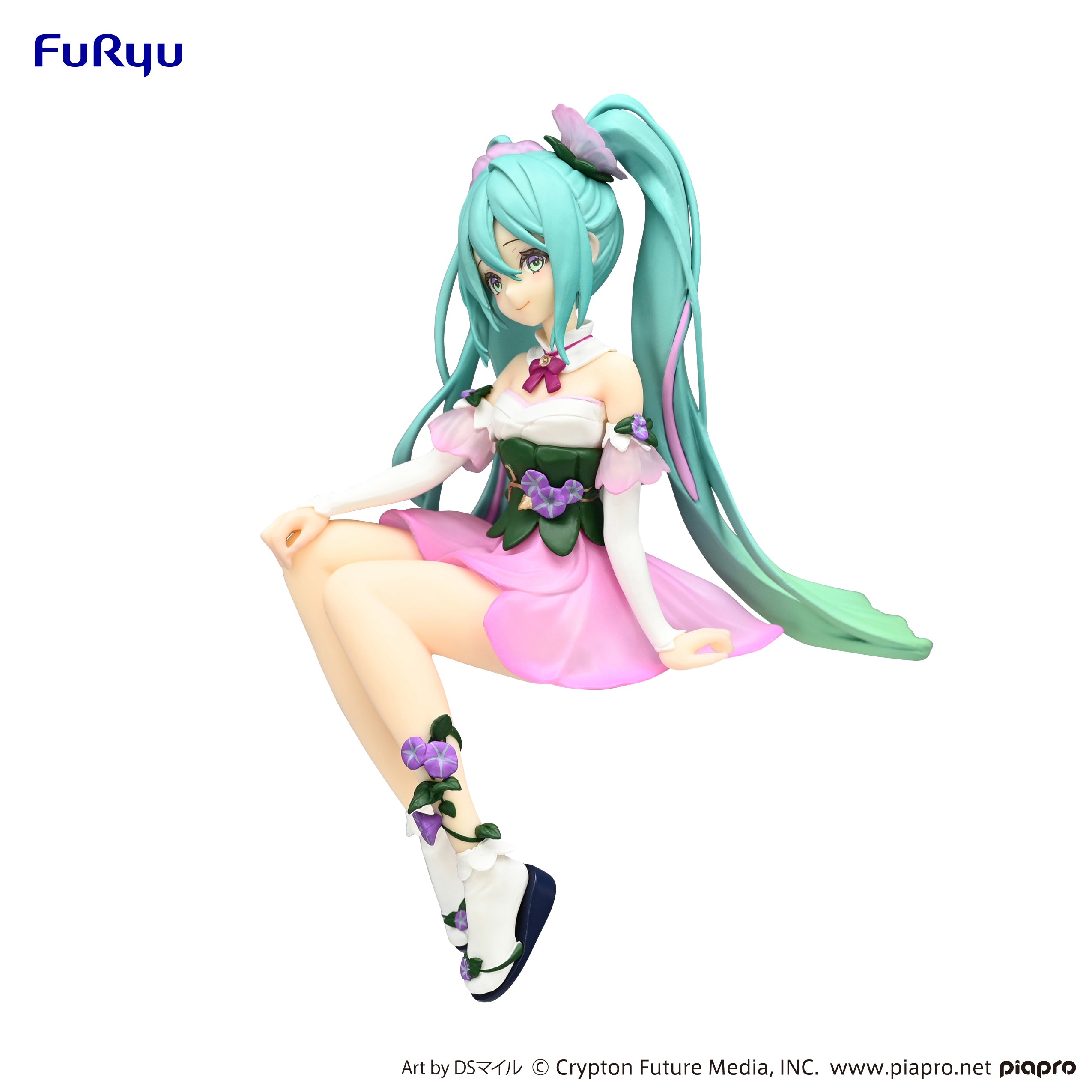 IN-STOCK FuRyu - Vocaloid Noodle Stopper Figure - Hatsune Miku: Flower Fairy Morning Glory Pink Color Ver.