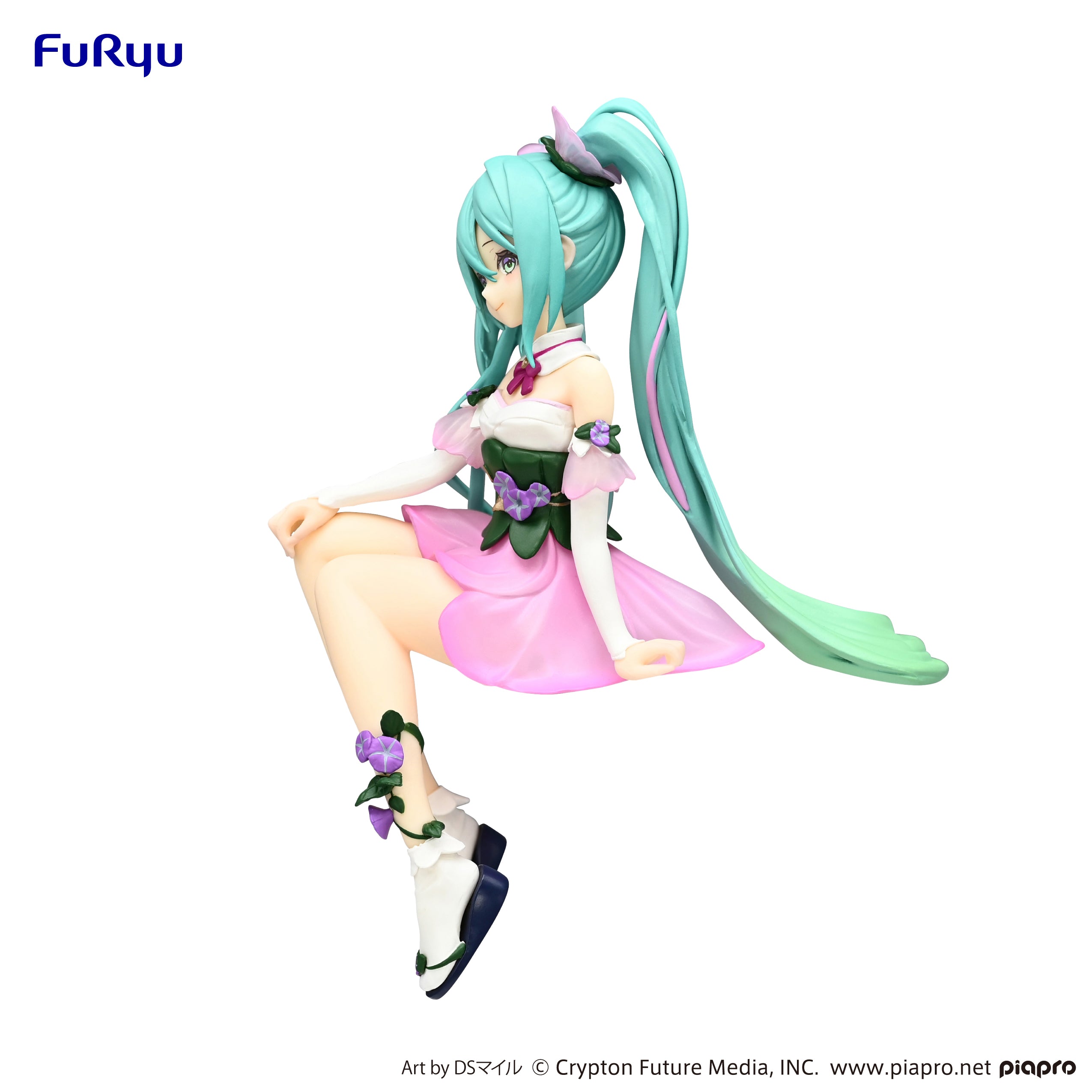 IN-STOCK FuRyu - Vocaloid Noodle Stopper Figure - Hatsune Miku: Flower Fairy Morning Glory Pink Color Ver.