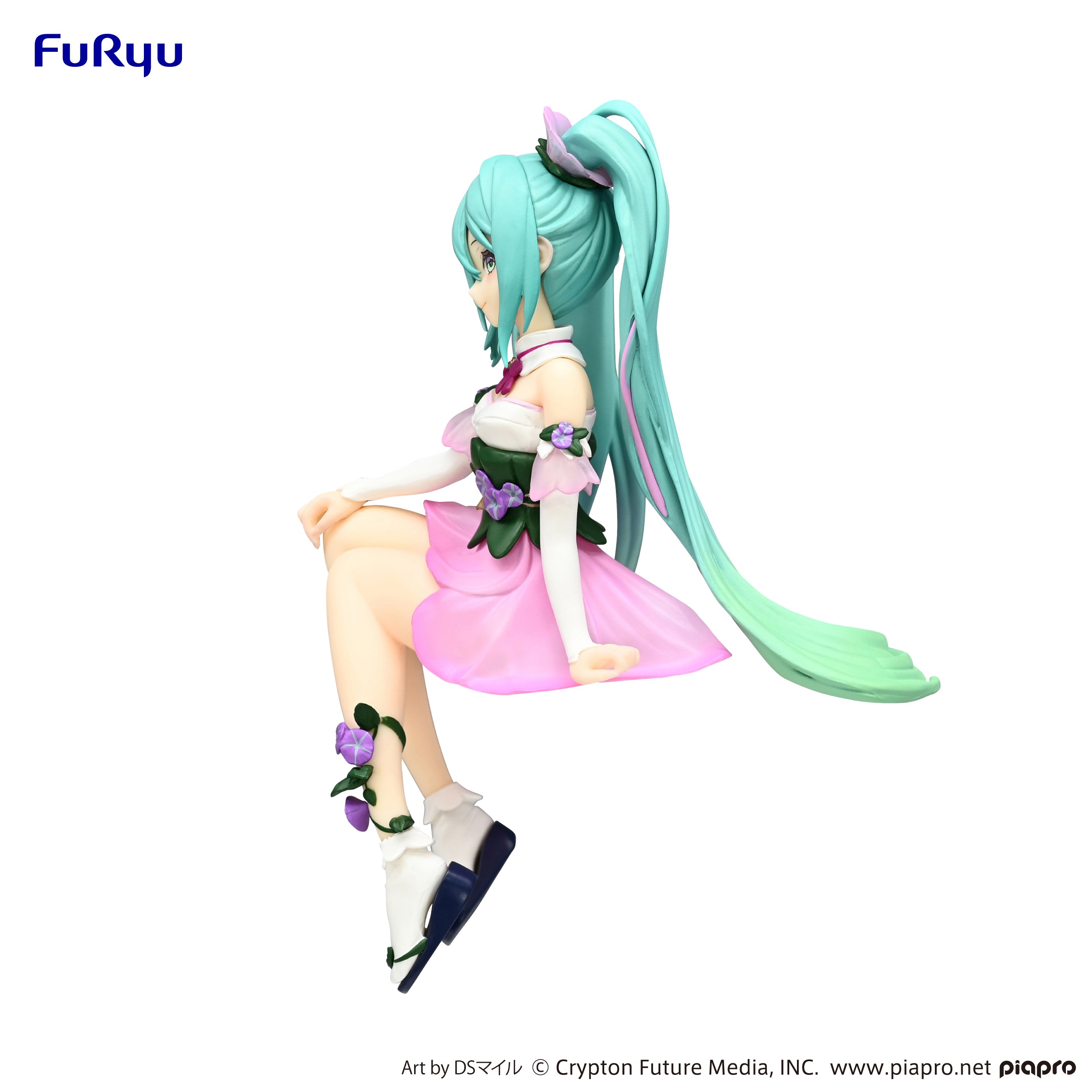 IN-STOCK FuRyu - Vocaloid Noodle Stopper Figure - Hatsune Miku: Flower Fairy Morning Glory Pink Color Ver.