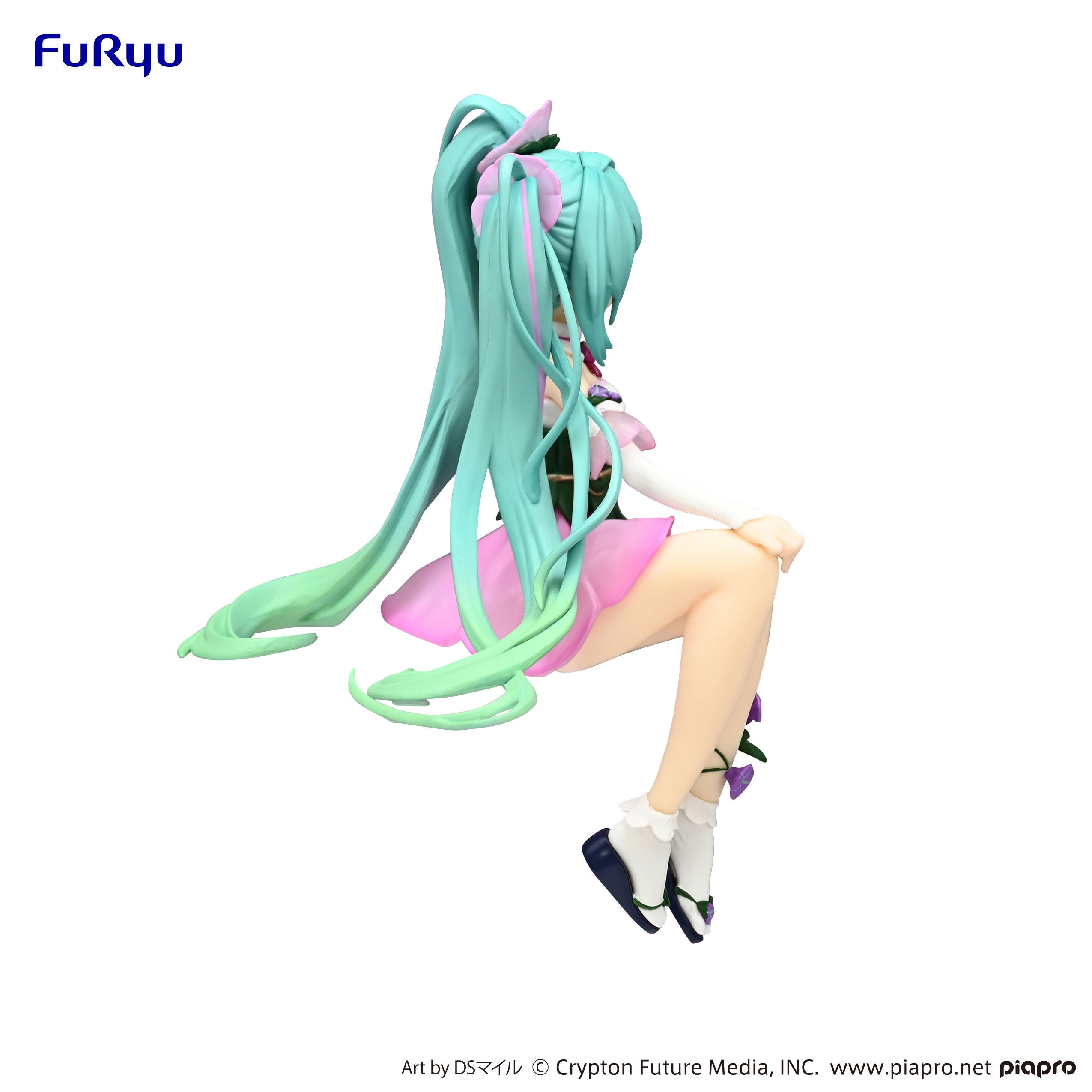 IN-STOCK FuRyu - Vocaloid Noodle Stopper Figure - Hatsune Miku: Flower Fairy Morning Glory Pink Color Ver.