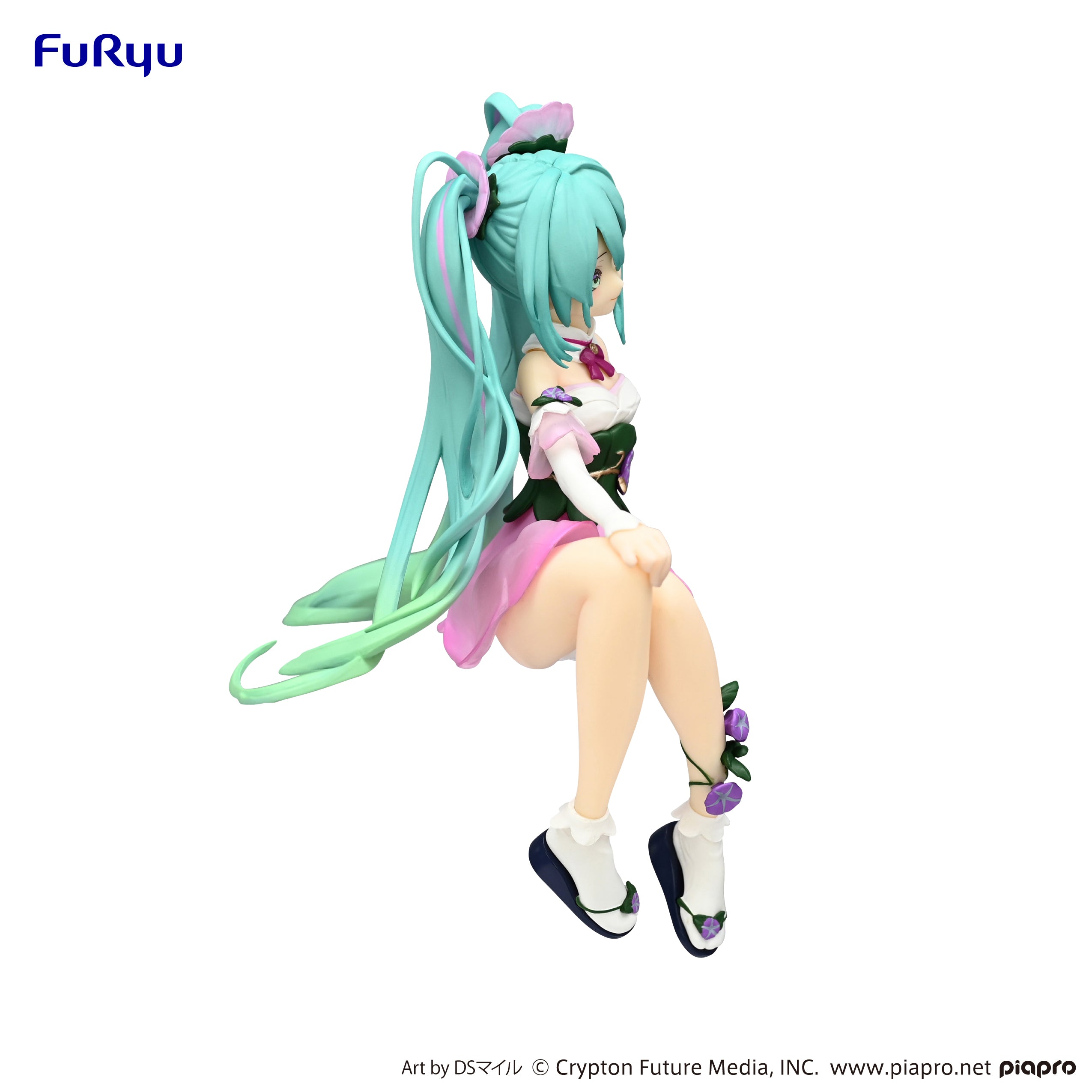 IN-STOCK FuRyu - Vocaloid Noodle Stopper Figure - Hatsune Miku: Flower Fairy Morning Glory Pink Color Ver.