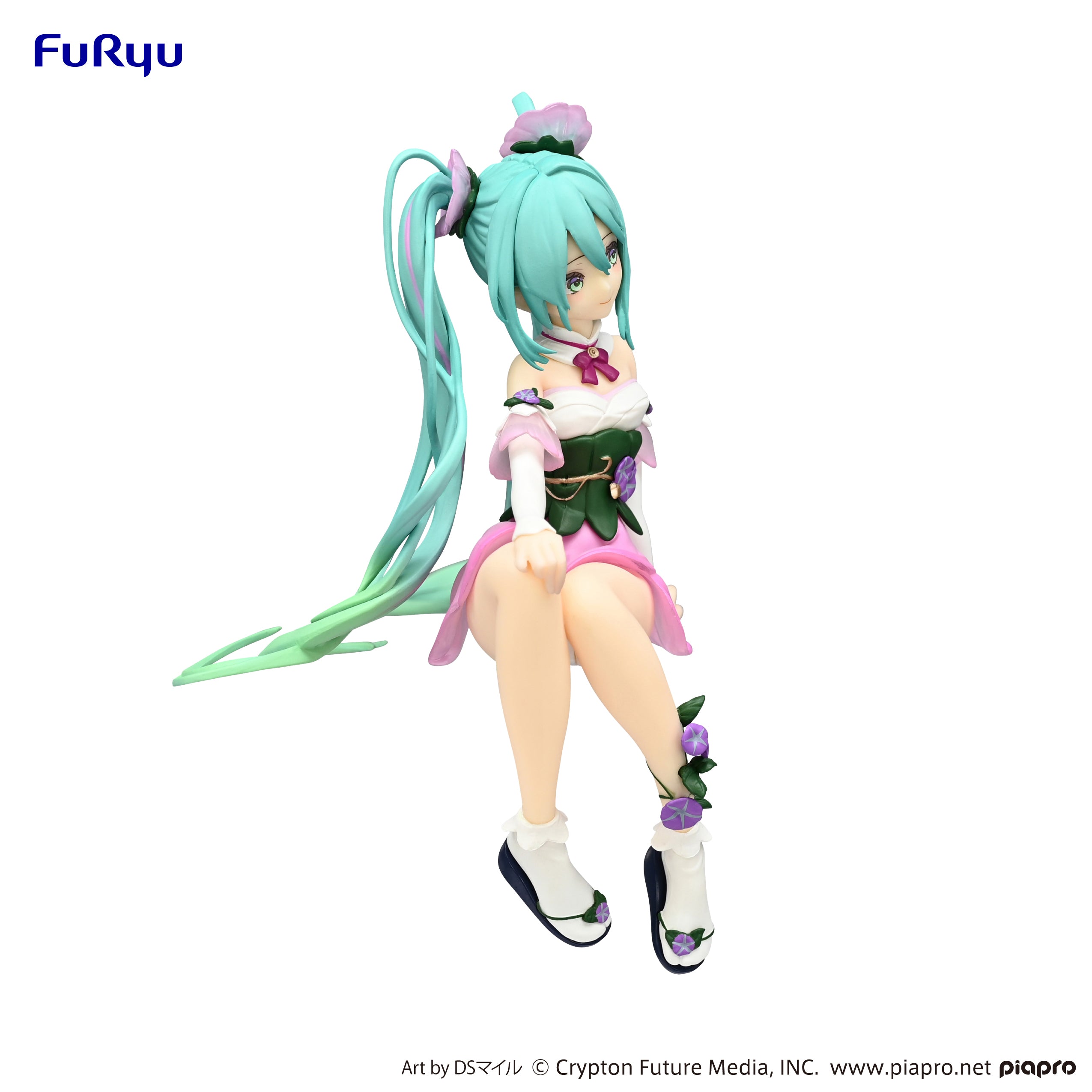 IN-STOCK FuRyu - Vocaloid Noodle Stopper Figure - Hatsune Miku: Flower Fairy Morning Glory Pink Color Ver.