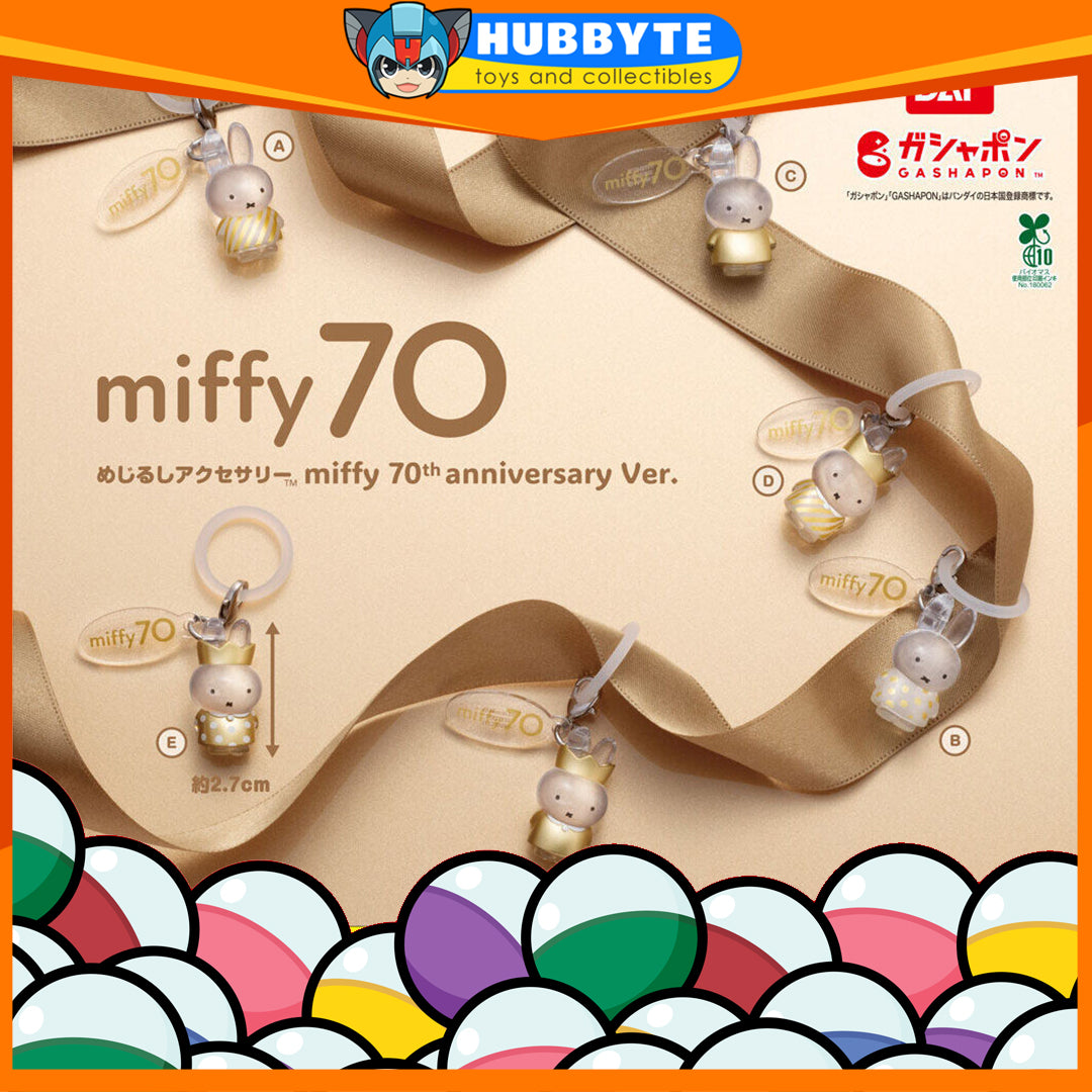 BACK ORDER Bandai - Personal Marker Charm - miffy 70th Anniversary Ver. [Set of 6] [JP]